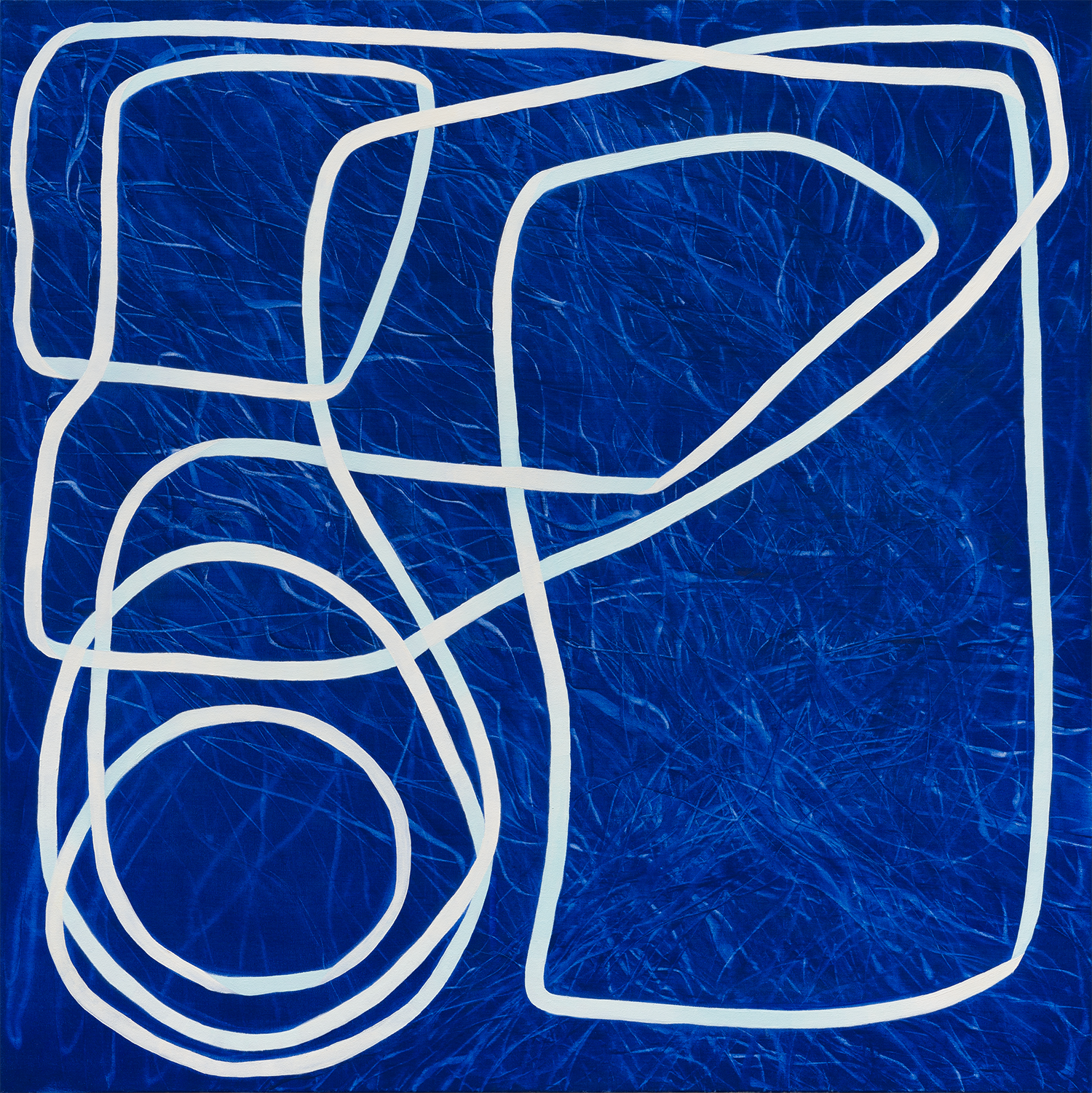 System, oil on canvas, 48 x 48 inches