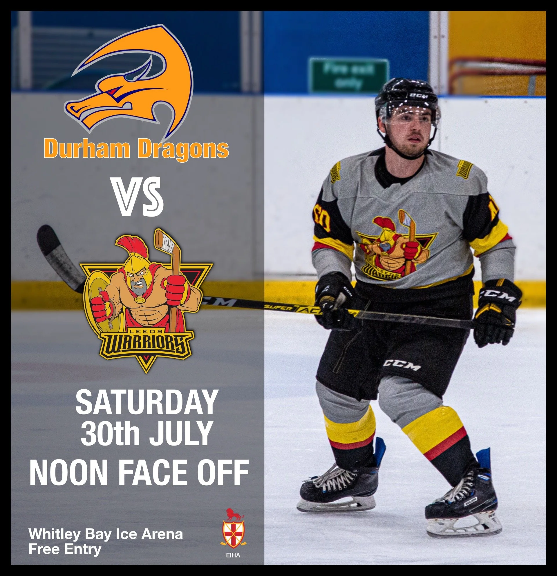 Warriors take on Durham Dragons in Whitley Bay