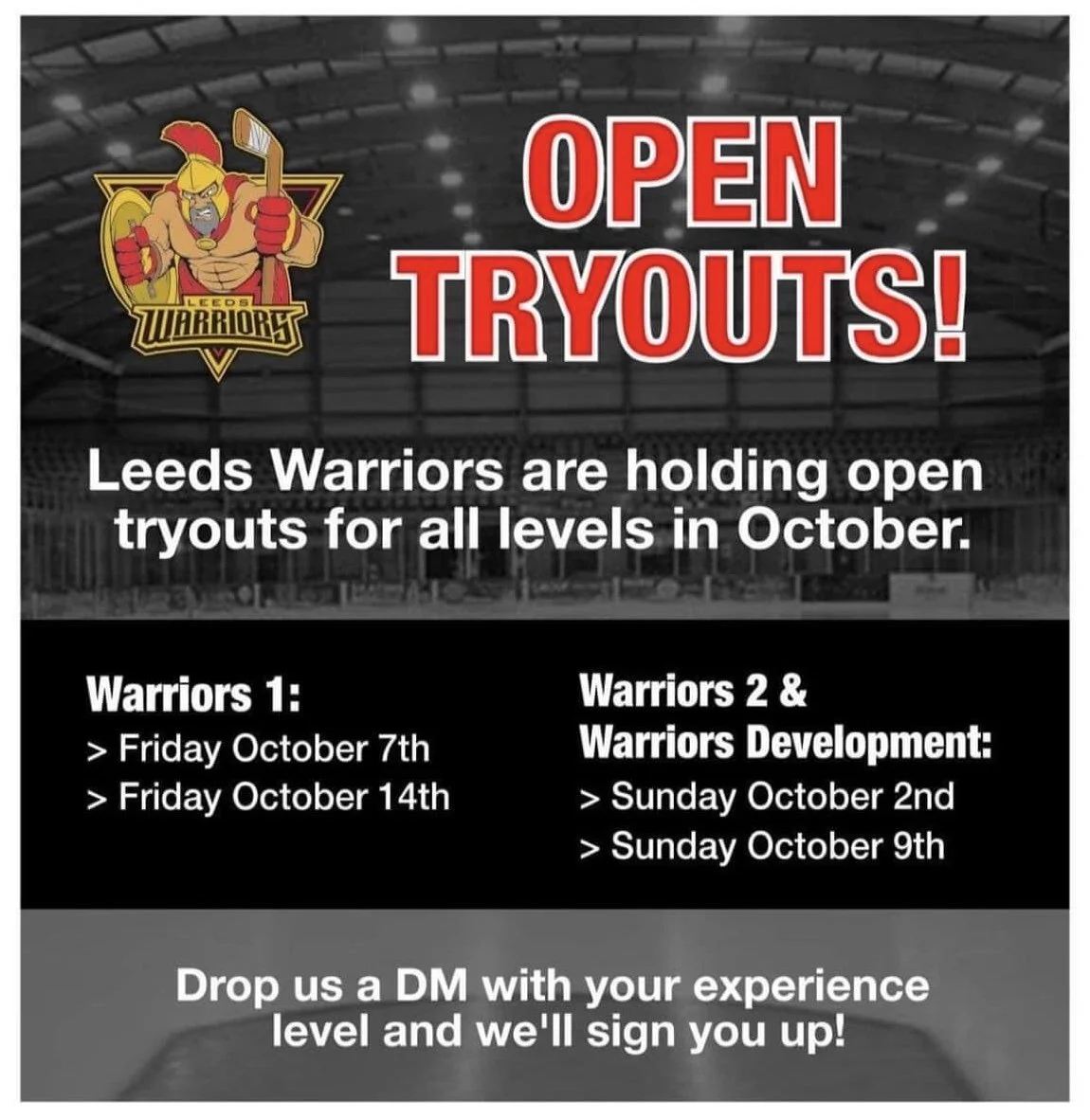 Open tryouts for Warriors