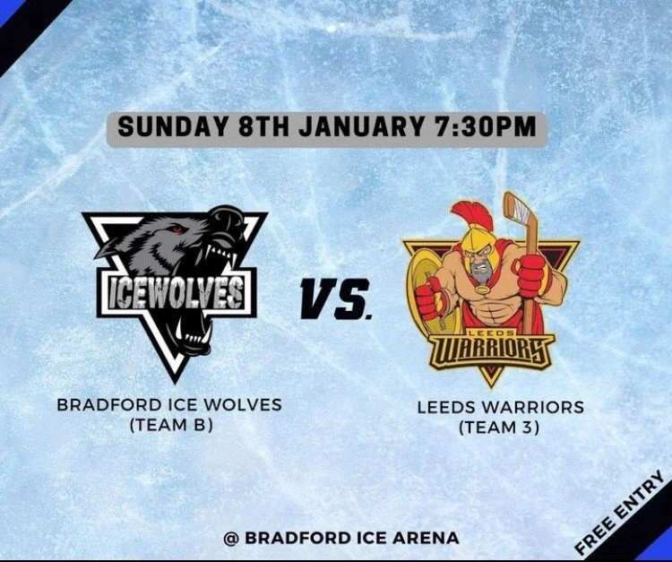 Warriors 3 defeated away at Bradford Ice Wolves
