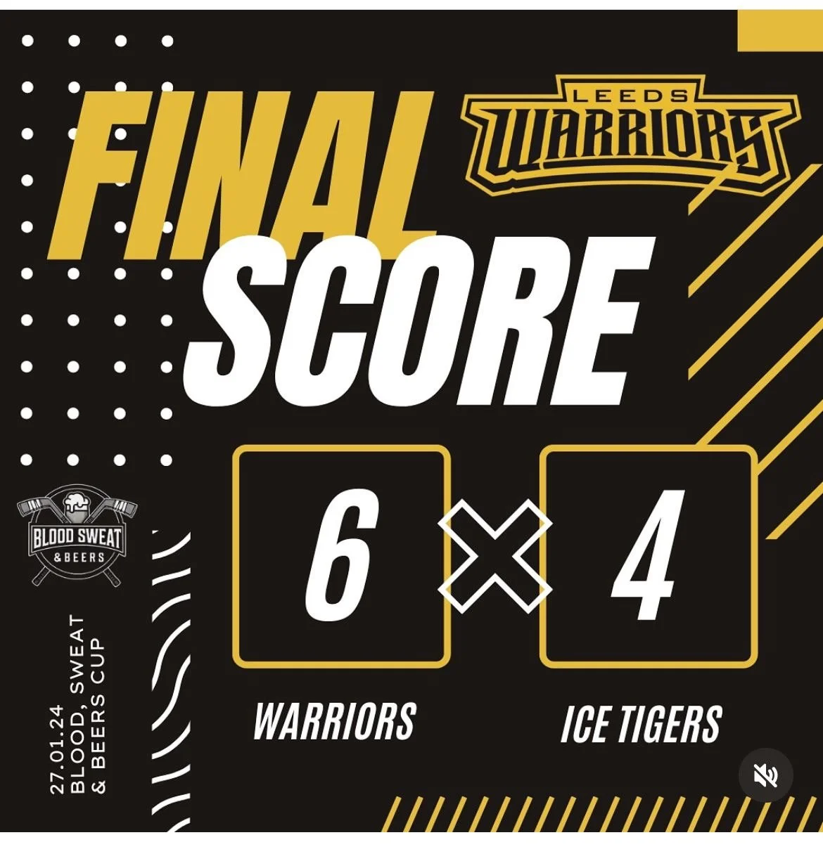 Warriors 1 tame the Ice Tigers