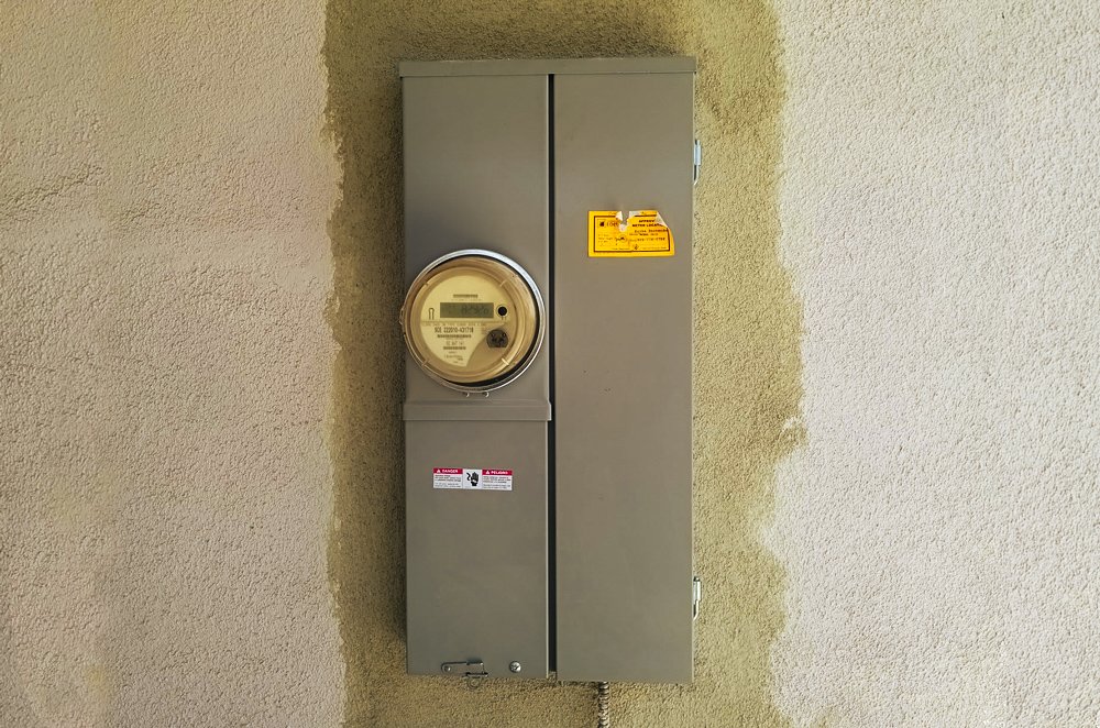 Finished Flush-mounted 200 amp residential electrical service panel upgrade completed by our team.
