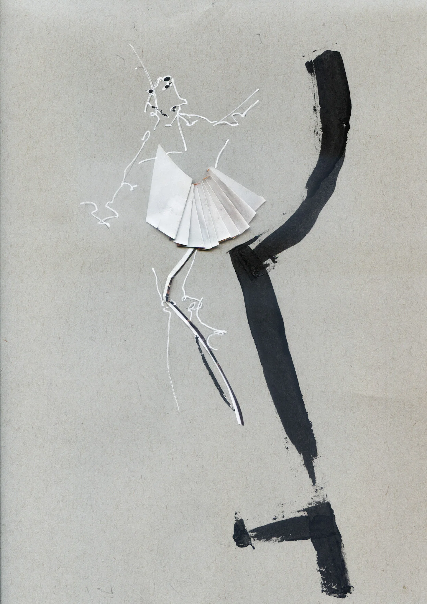 Ballet 
(acrylic/collage)