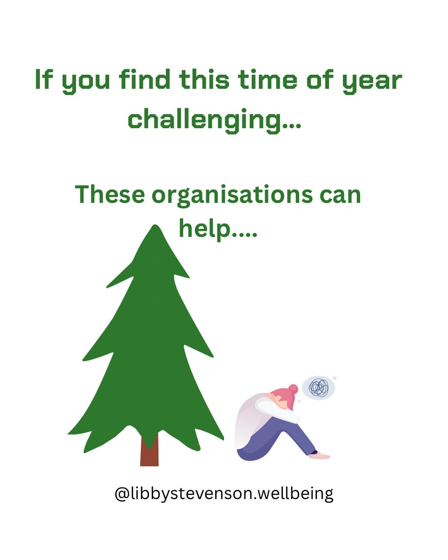 Share this far and wide.

Not feeling the Christmas spirit is a difficult discussion to have with family and friends and that&rsquo;s why these organisations exist. They are staffed by professionals who can advise, guide and support you without judge