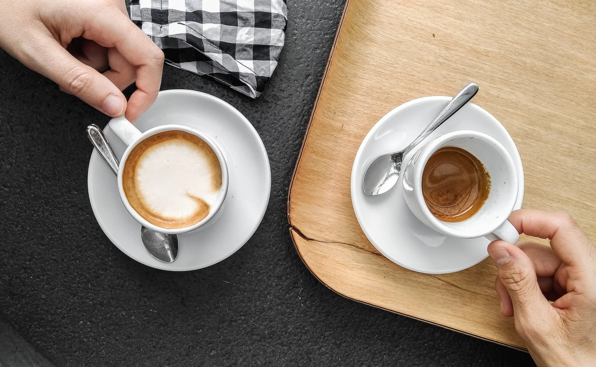 two people having coffee