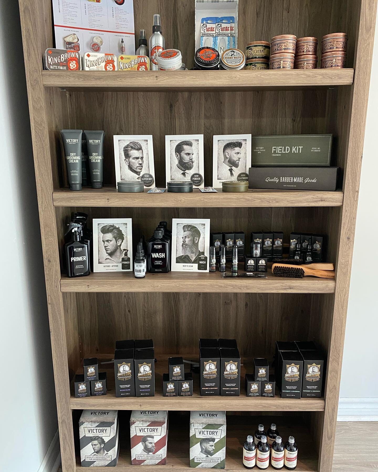 Fully stocked again! Feels good to see our shelves packed with the best brands! Thank you to our brands for the quick turnarounds on getting us these fine products.