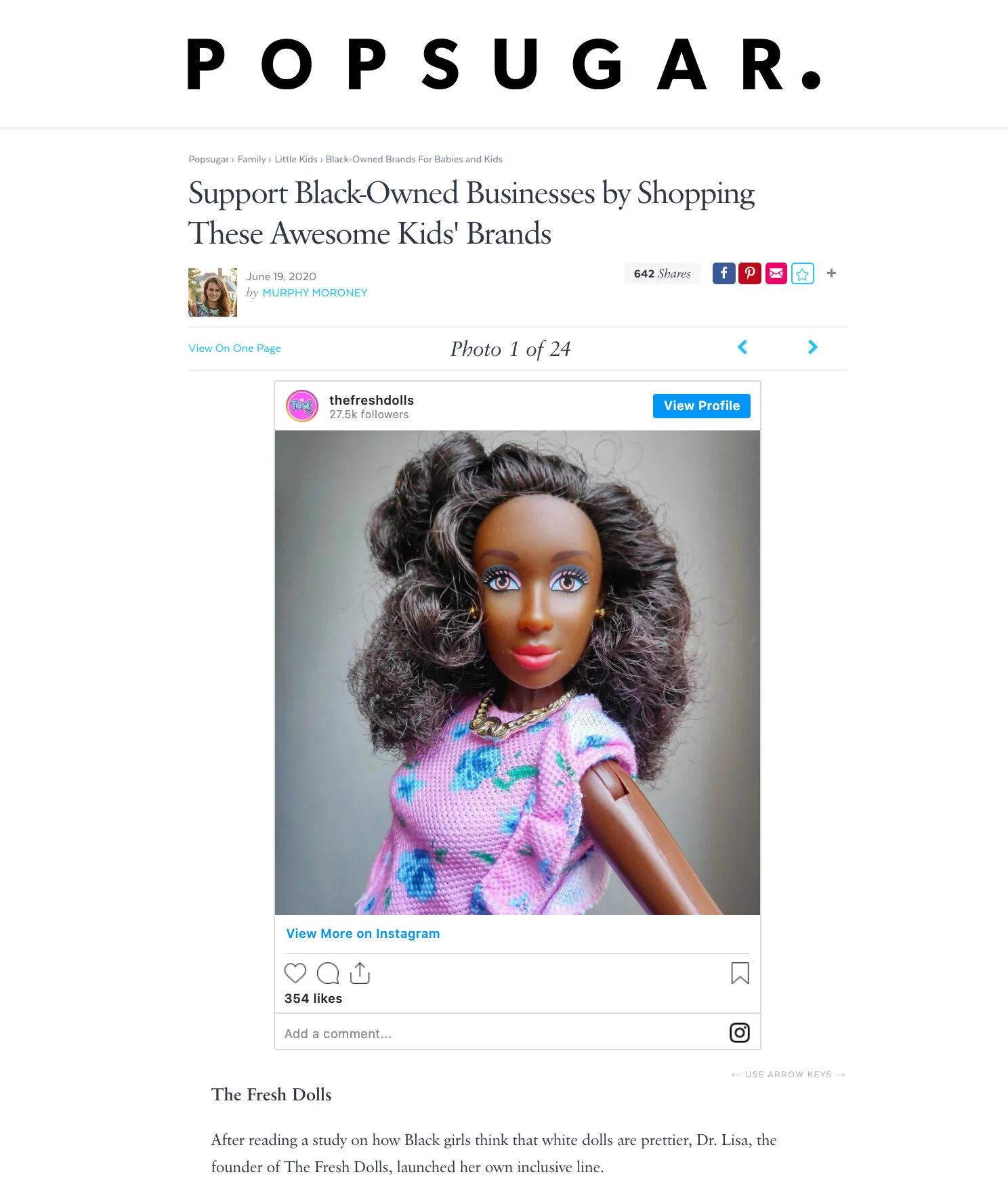 The Fresh Dolls in PopSugar