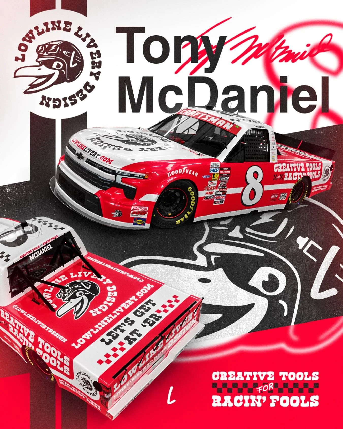 Lowline iRacing livery designed for @tmcd_photography 🏁

Special thanks to @mattndesign for bringing this to the @iracingofficial world and whippin&rsquo; up this gorgeous social artwork. Matt is an incredibly talented artist with a head for design 