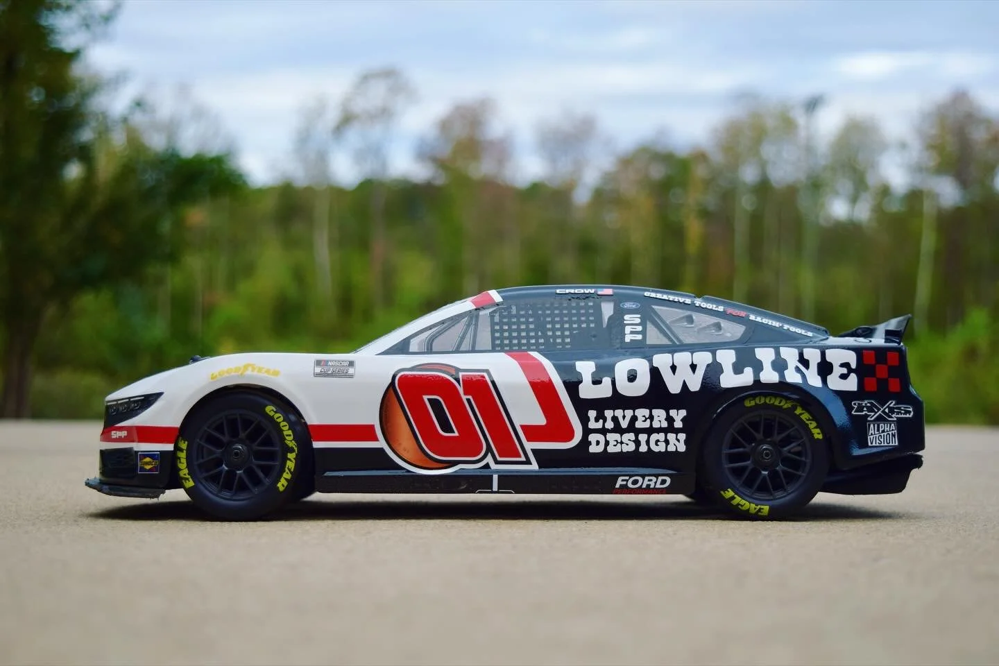 Arts &amp; Drafts

Finally, a race car I can afford &mdash; albeit at 1:12 scale. Paint and vinyl complete for my little livery. I&rsquo;ve stacked a few pennies to get here, so I had to lead off my first project with the SPP 01. Based on @coreylajoi