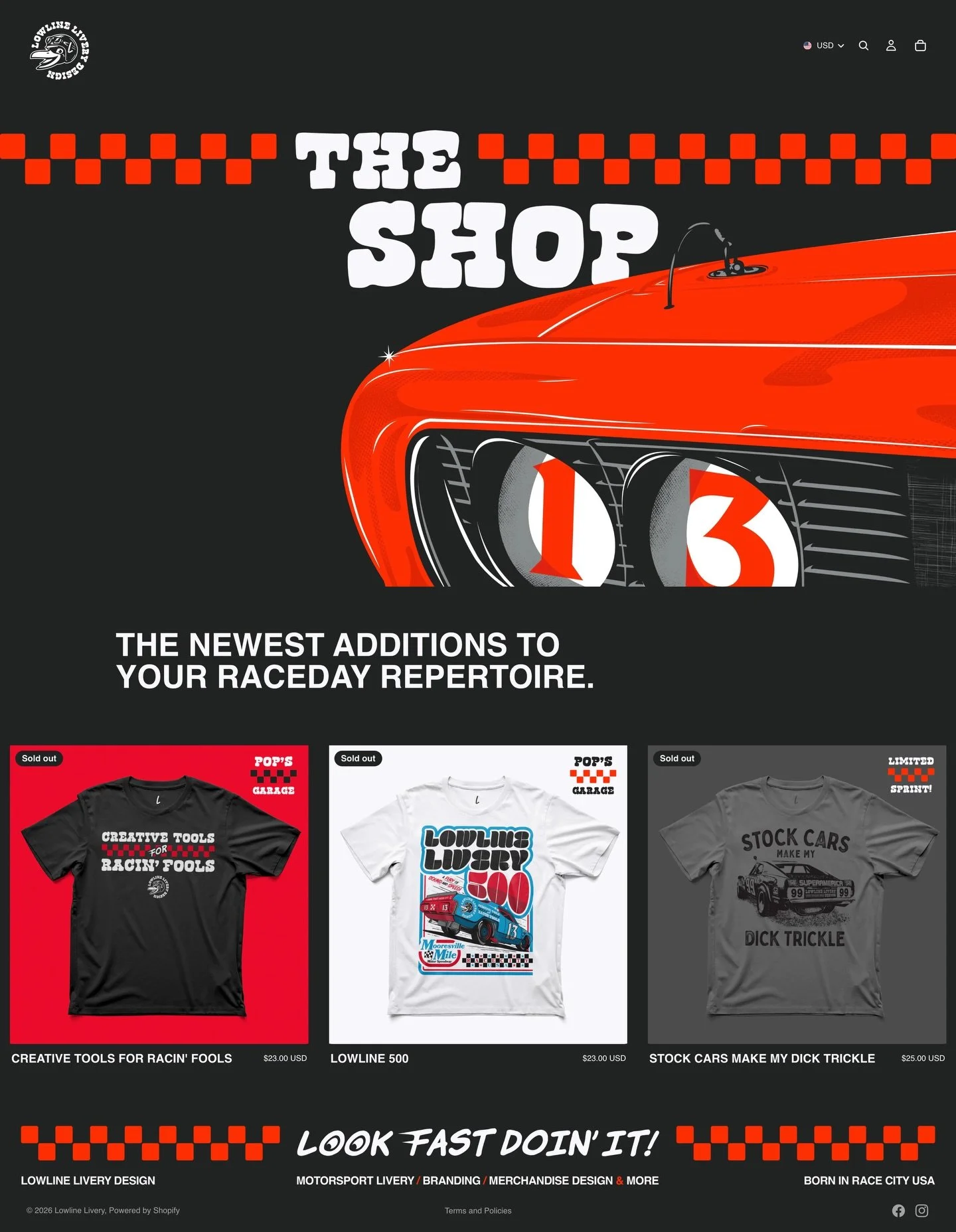 The Shop came together in a flash ⚡️

Lowline.shop is something I&rsquo;ve wanted to tackle for years and has always fallen to the wayside. But you were loud about the Dick Trickle thing and forced me into a couple late nights. Well, thanks! This is 