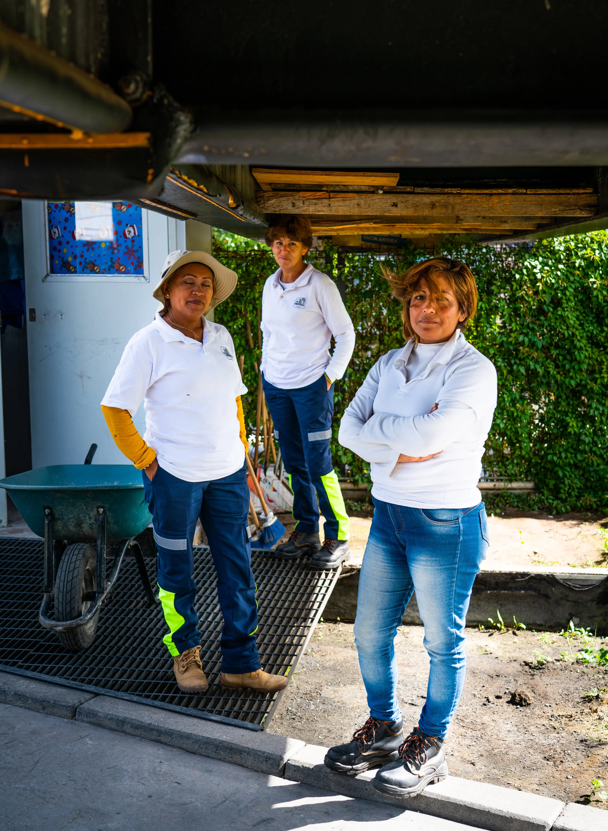 Workers on Mexico City's Ecoducto project, which aims to provide clean water through natural filtration.