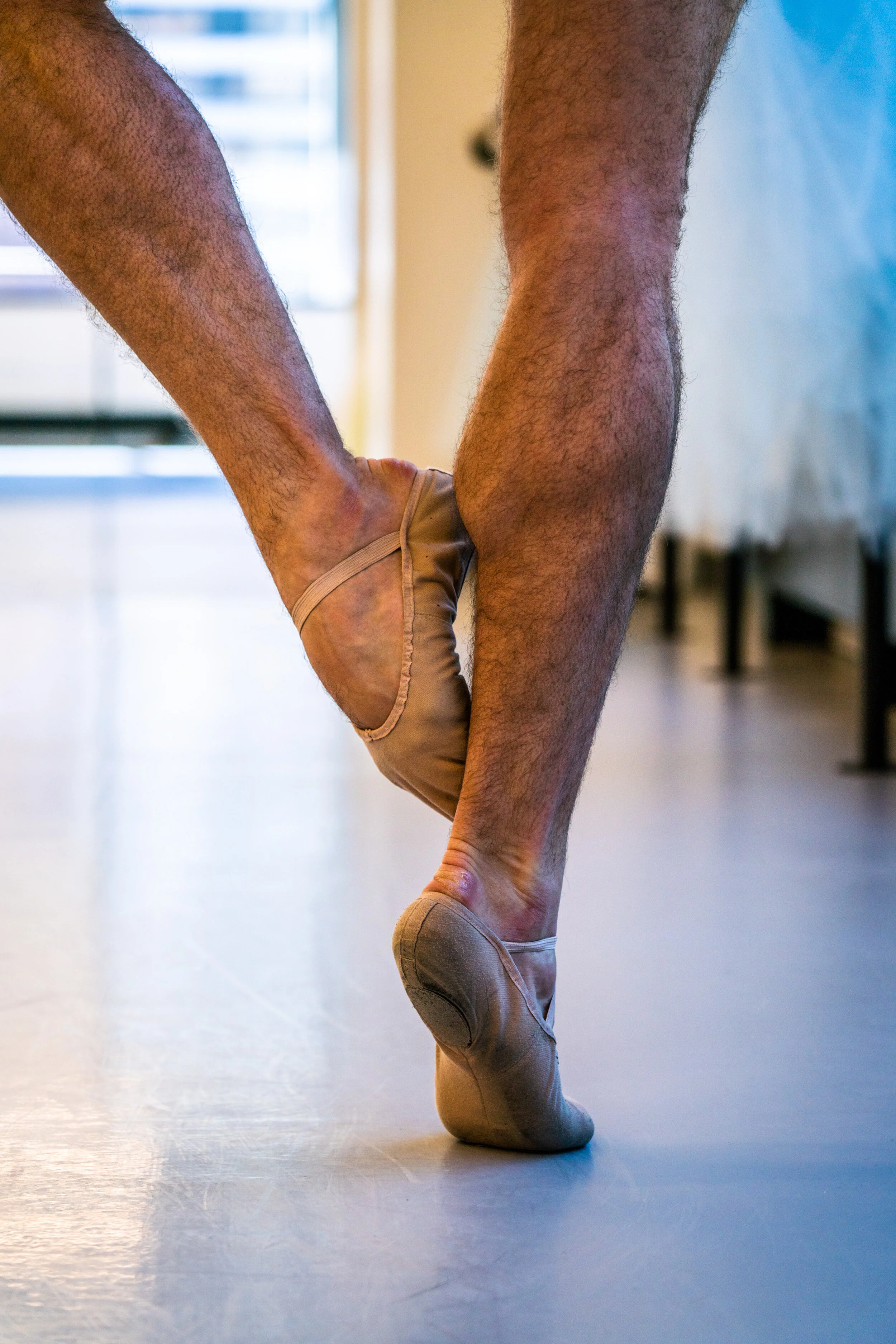Lucas Horns practices for Ballet West.