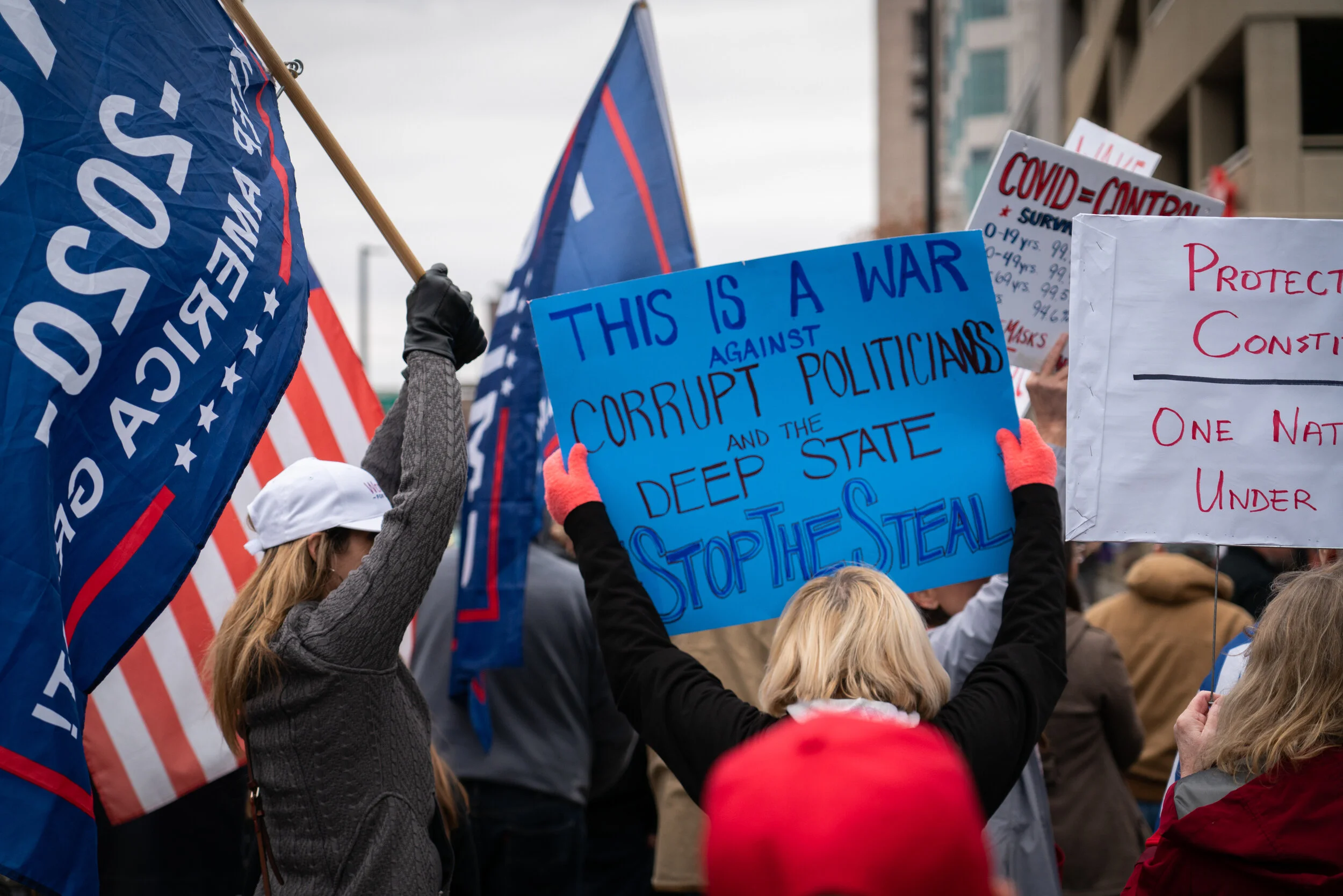 Marchers filled the streets of Boise, ID after the 2020 election.