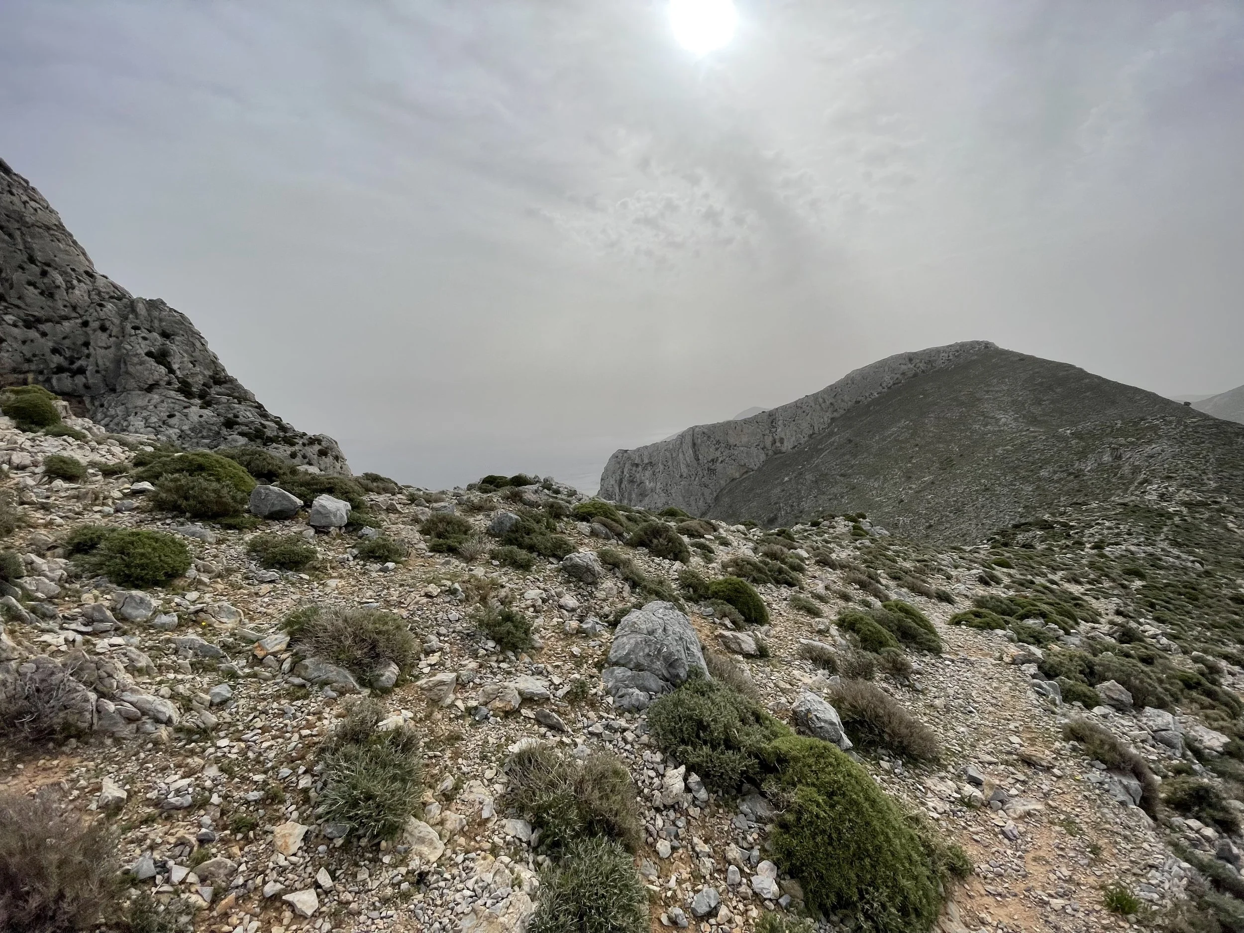 Looking back from the shoulder of Galatianis.