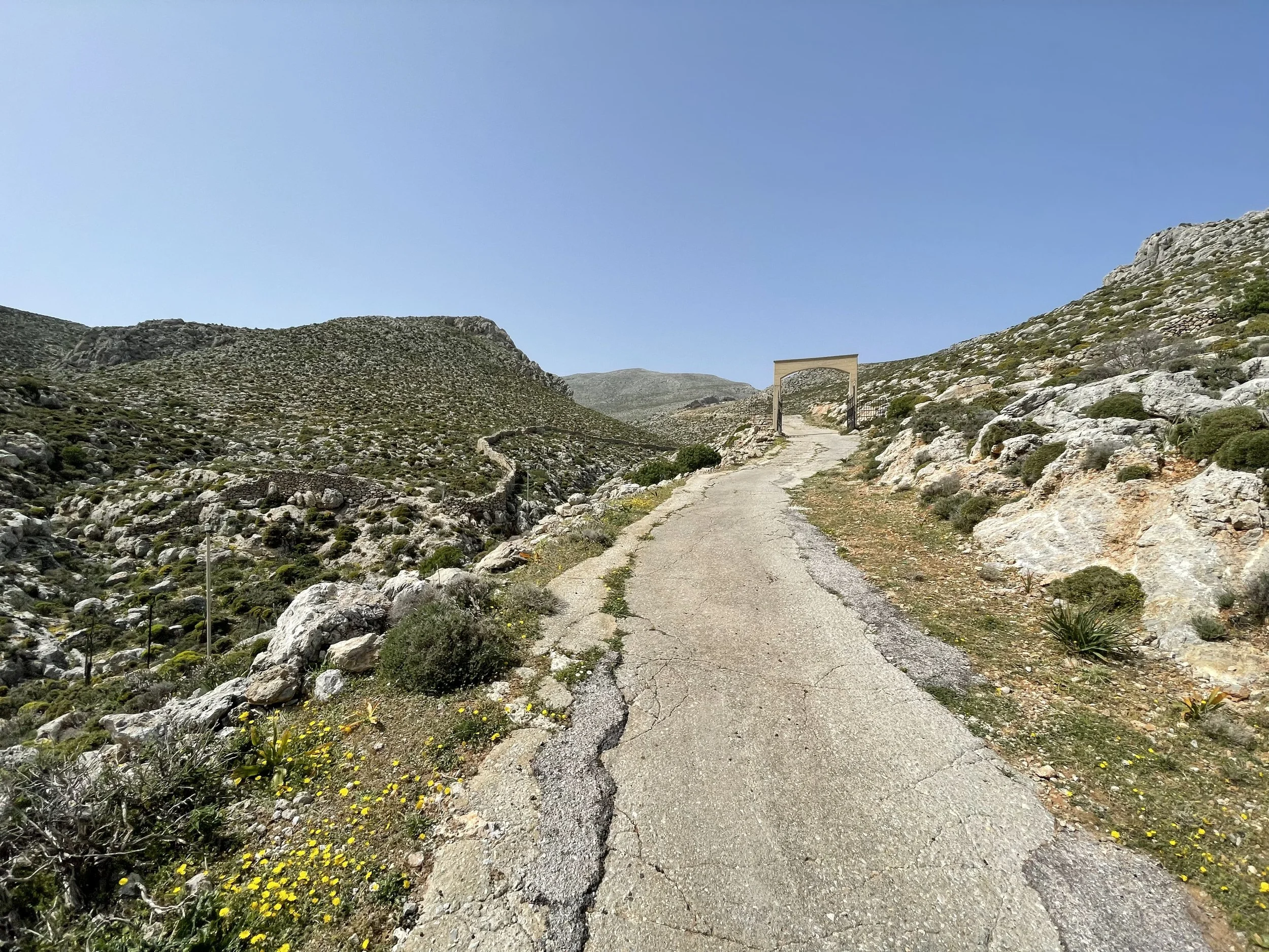 The road into the hills.