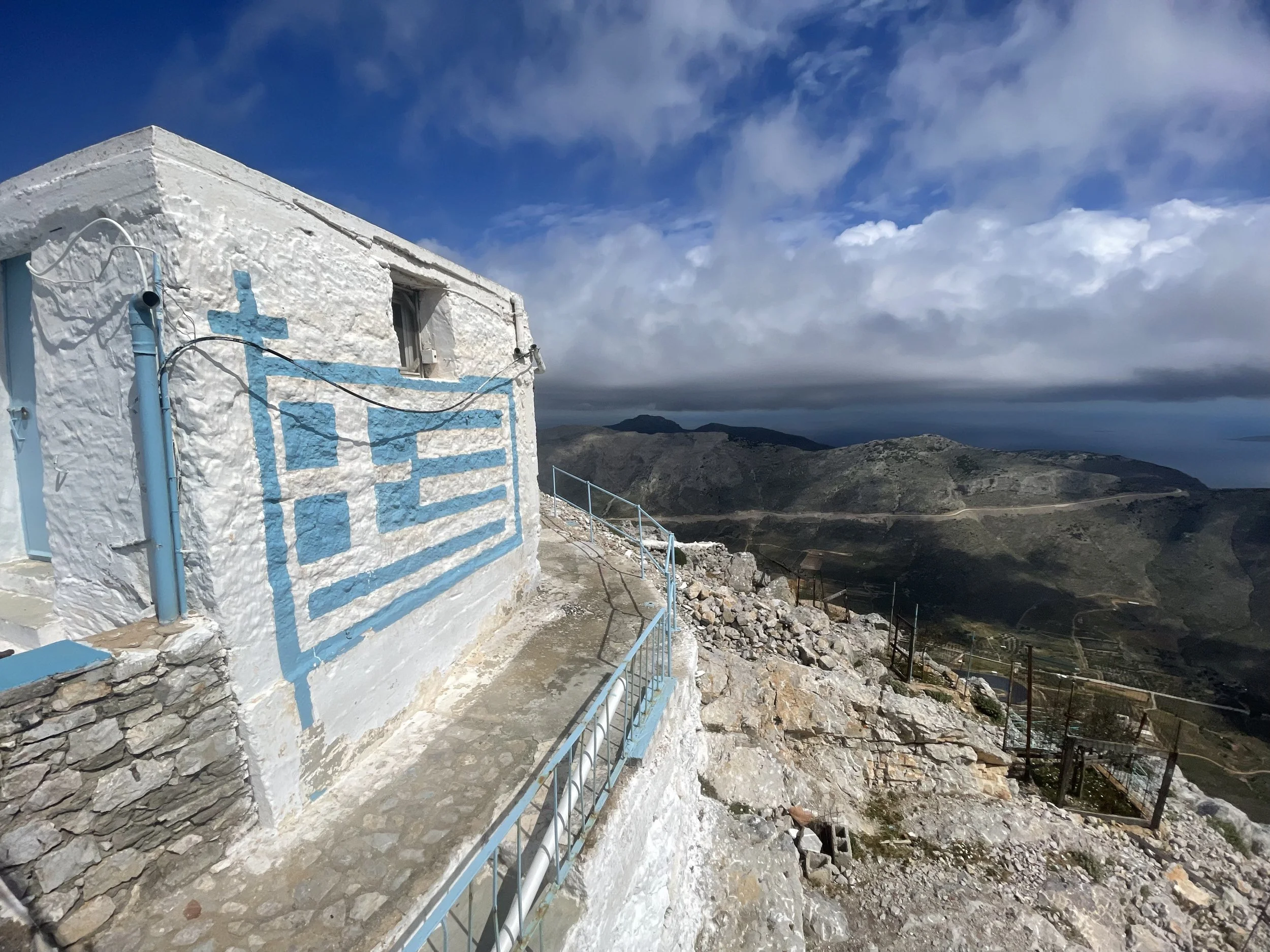 The chapel at the island's highpoint.