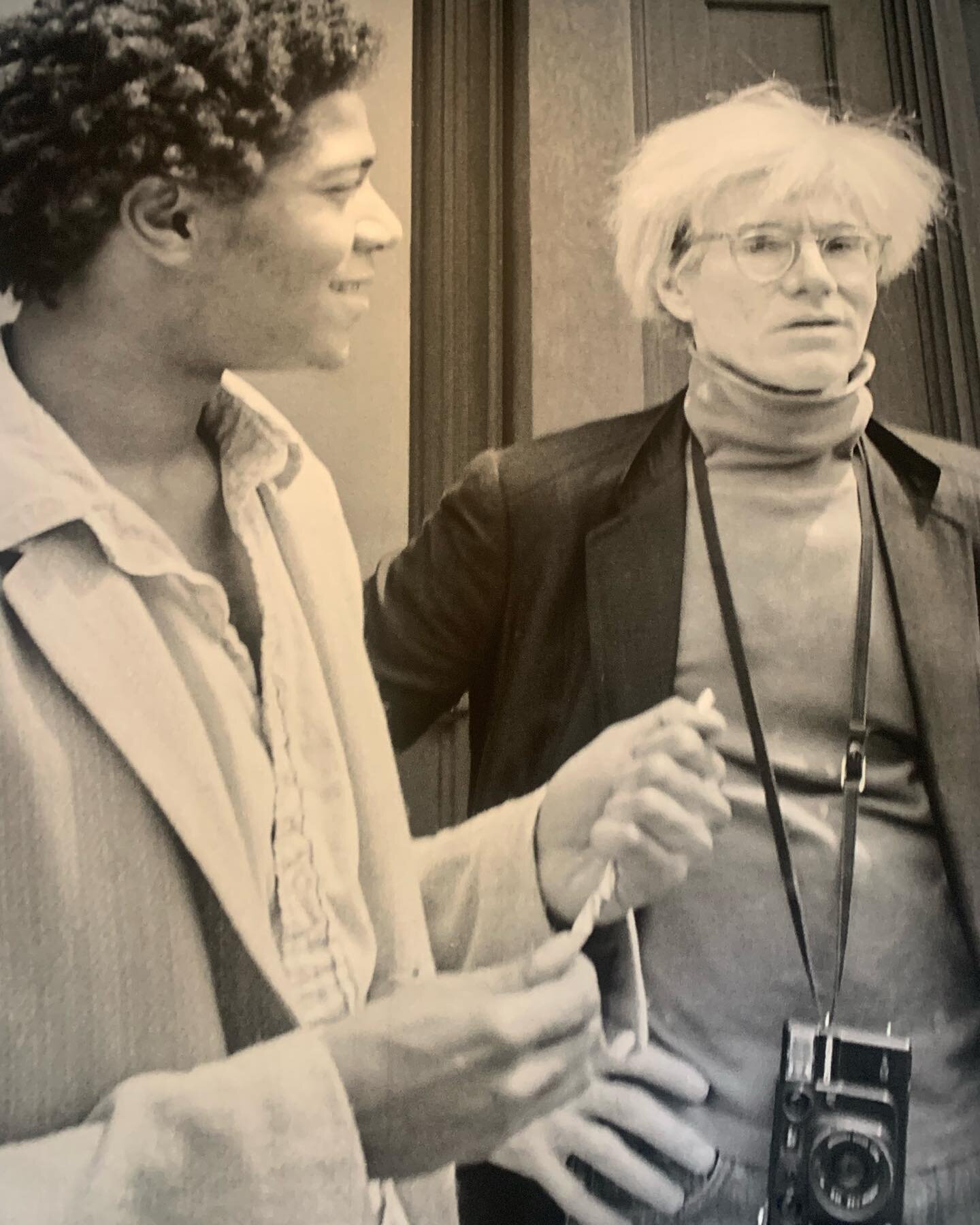 BASQUIAT &times; WARHOL. PAINTING FOUR HANDS @fondationlv #basquit #warhol #fourhands