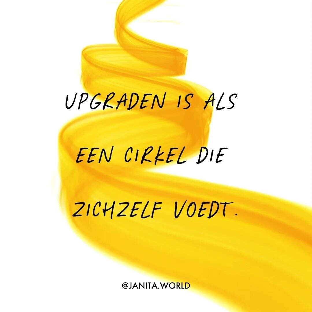 //GROEIEN VERSUS UPGRADEN

In de wereld van (online) ondernemen gaat het h&eacute;&eacute;l vaak over groei. 

We moeten v&oacute;&oacute;ruit.
We moeten m&eacute;&eacute;r.

Meer omzet.
Meer klanten.
Meer impact.

Maar het is nog maar de vraag of je