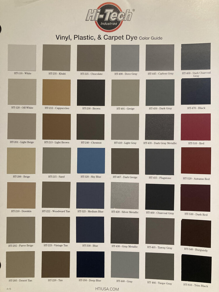 Hi-Tech, Charcoal Gray, <br/>Vinyl, Plastic & Carpet Dye — ADS Auto Detail  Supplies - ADS Chemicals