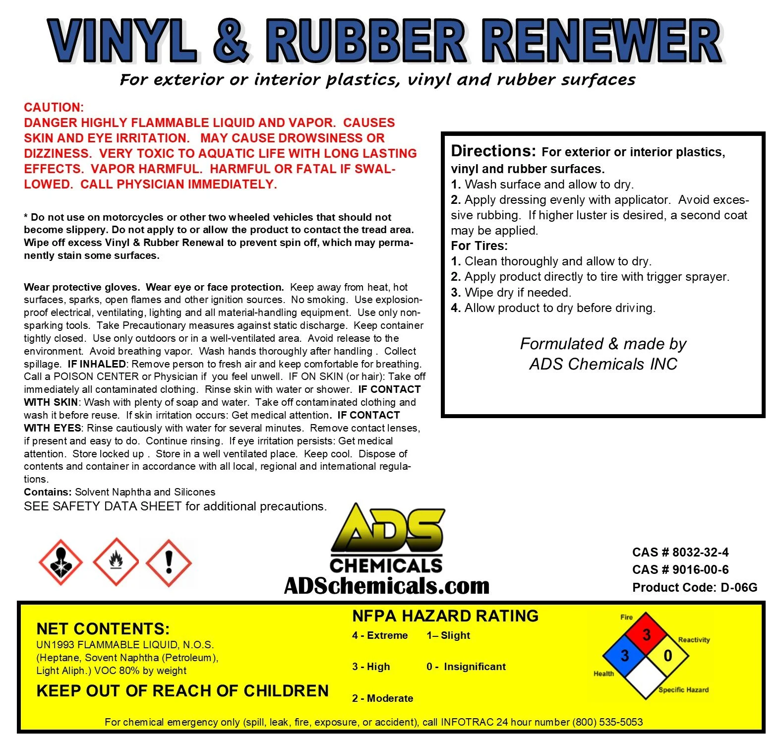 VINYL & RUBBER RENEWER Gallon Back Label jpeg.jpg