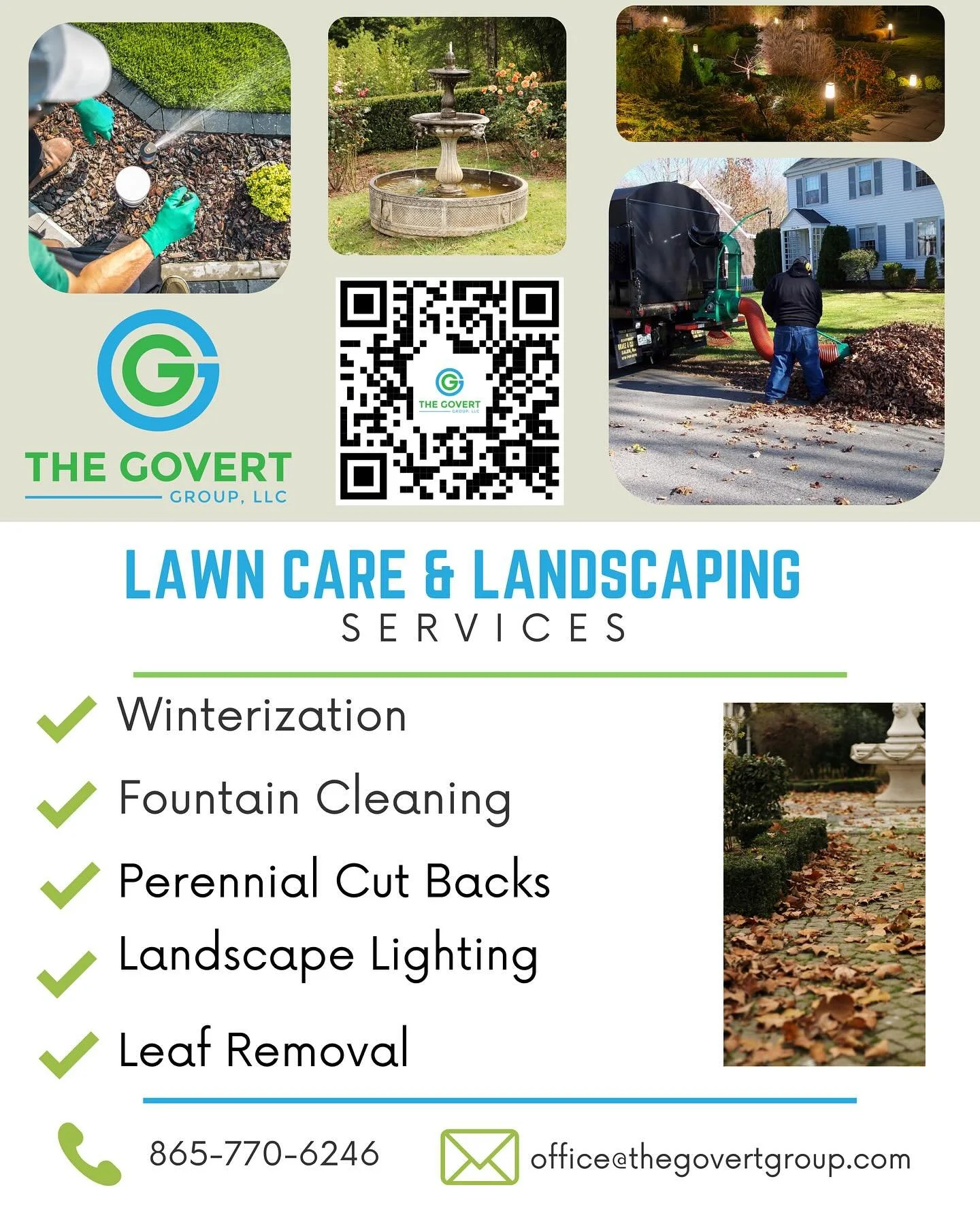 Fall season is upon us! Call The Govert Group for all your irrigation and landscape needs! 🍂