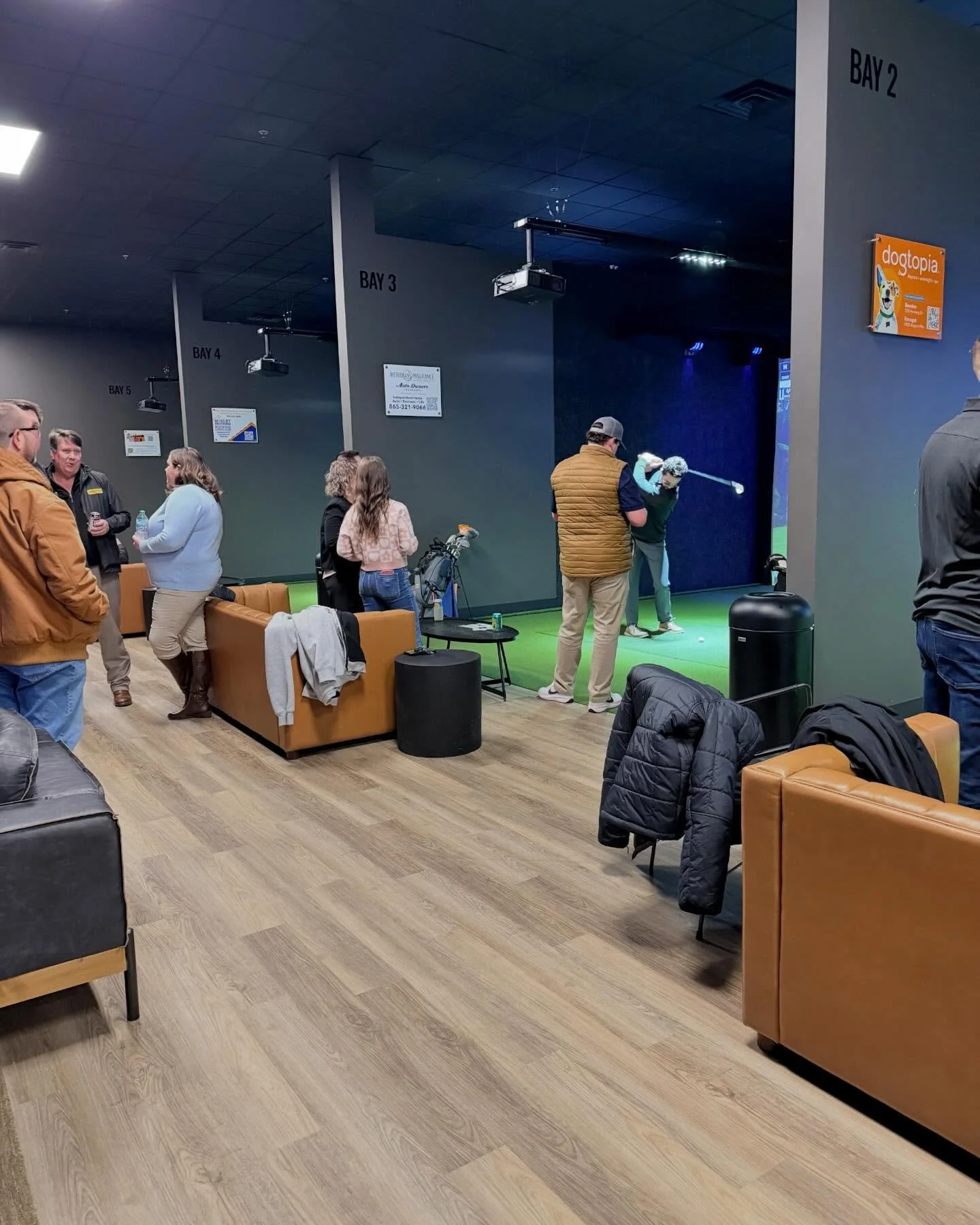 We had a great time hosting with @iremchapter57 ⛳️ Shoutout to @b9golfknoxville for allowing us to use their space