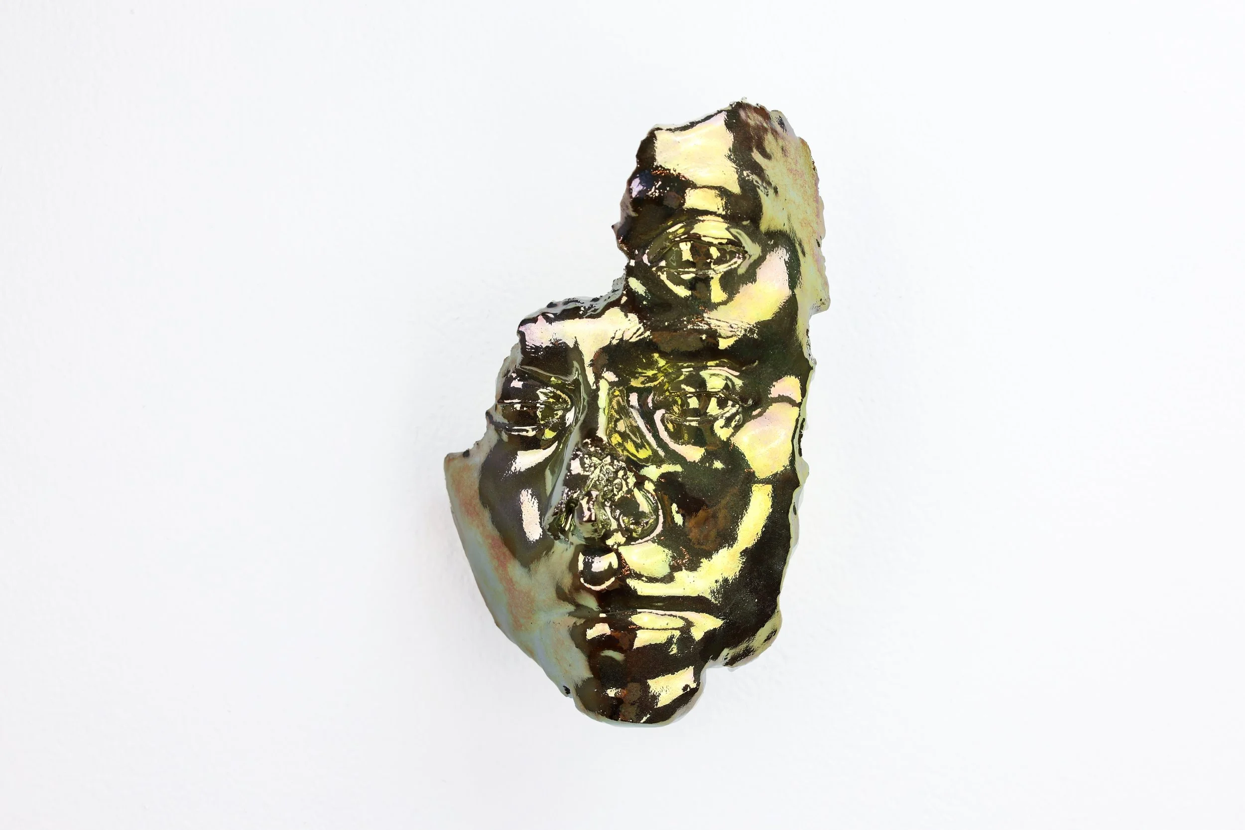 Title: Celestial Fragment #1; Media: Stoneware, in glaze lustre;  Size: 8” x 5” x 3.5”; Year: 2024
