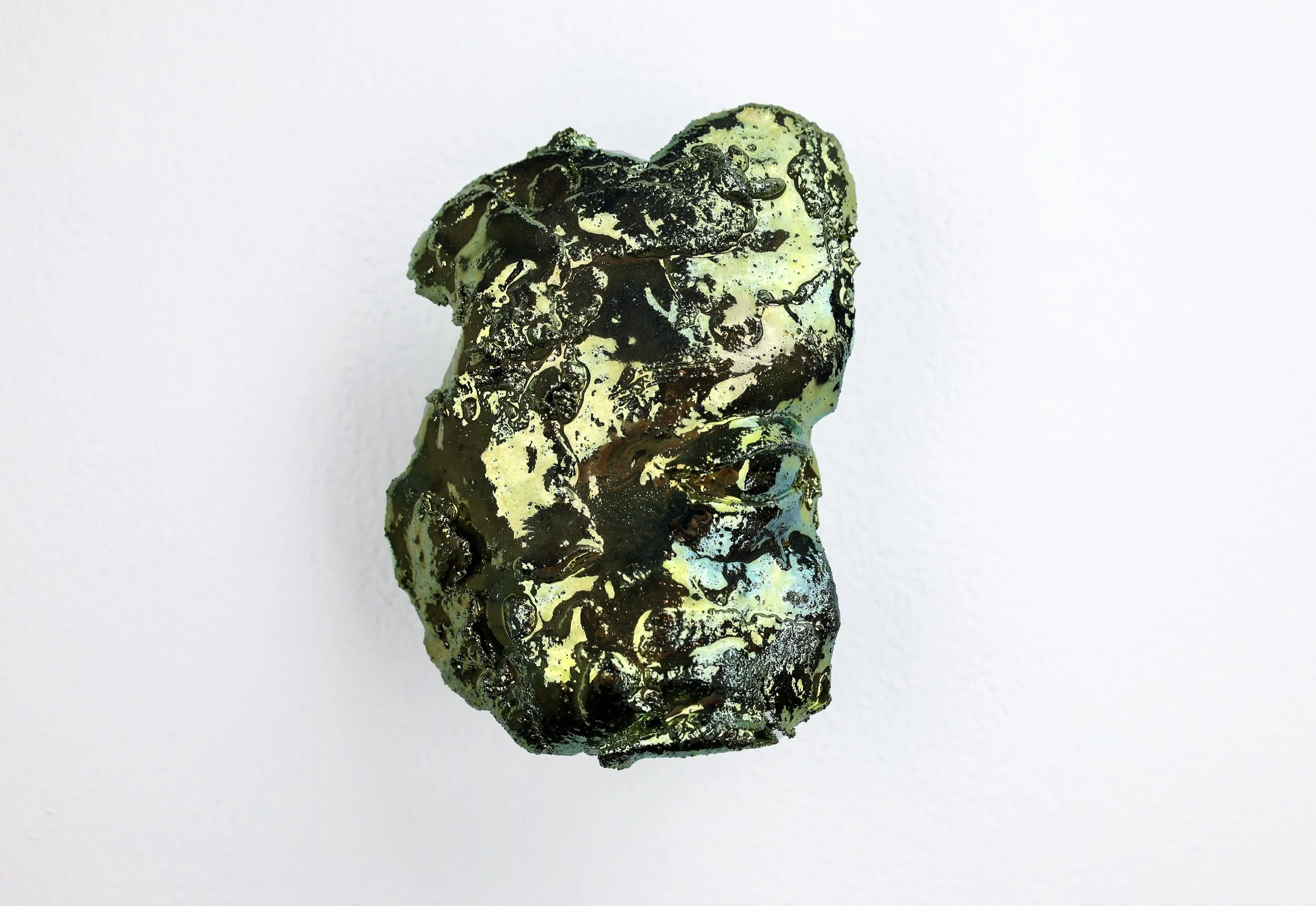 Title: Celestial Fragment #5; Media: Stoneware, in glaze lustre;  Size: 8” x 5” x 3.5”; Year: 2024
