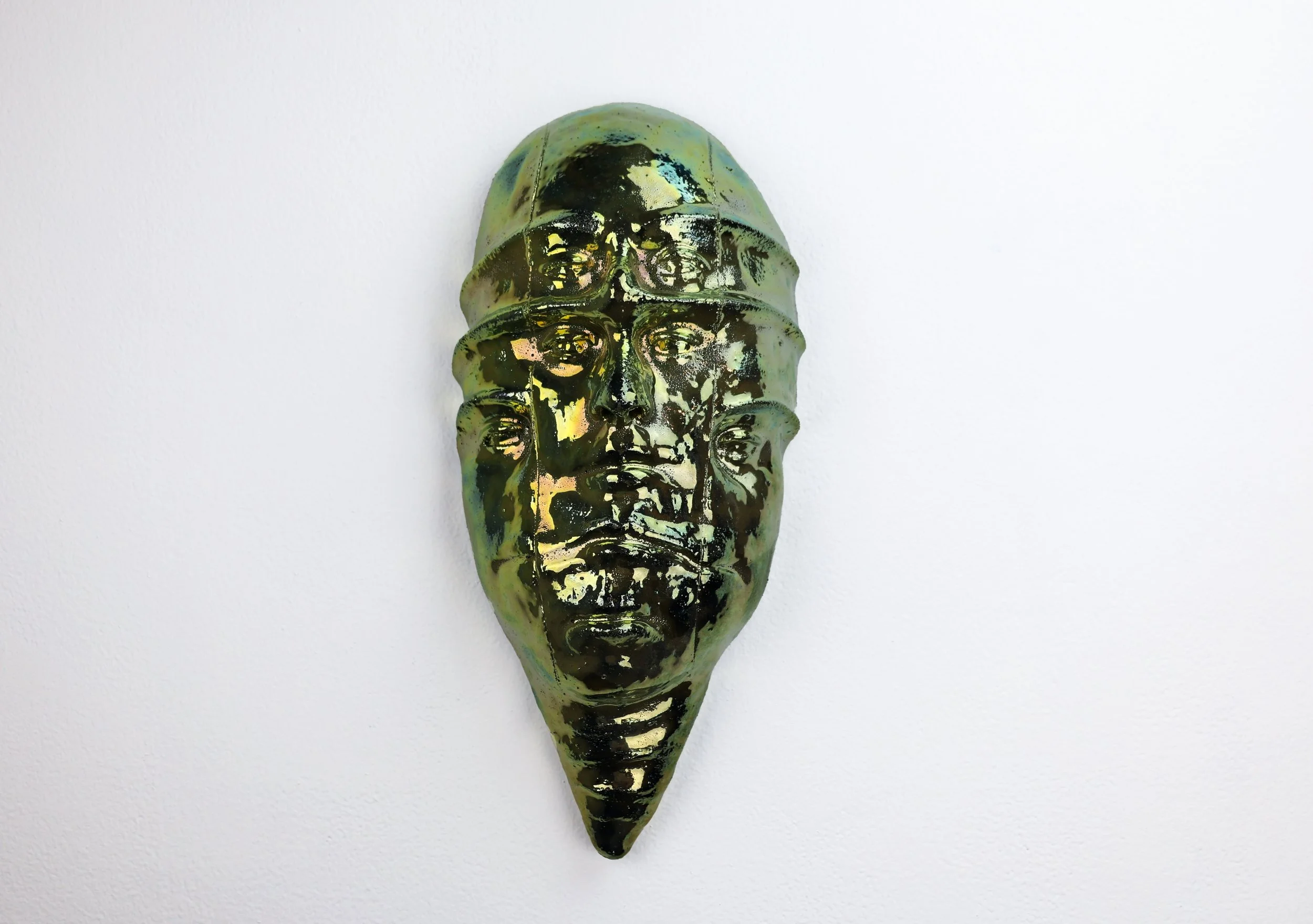 Title:Spectre; Media: Stoneware, in glaze lustre; Size: 15” x 7” x 4”; Year: 2024