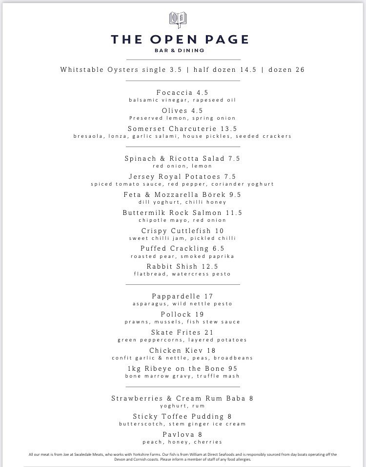 Come and try our awesome new menu! It&rsquo;s served Wednesday to Saturday evenings and all day Sunday (from midday). As you&rsquo;d expect from us it&rsquo;s packed with seasonal delights and amazing flavours. Come and join us! #wandsworth #earlsfie
