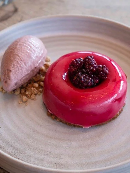 Two delightful new additions to the summer  menu, a wild foraged blackberry cheesecake and delicious south coast octopus. Served Wednesday to Saturday evenings and all day Sunday. Come and check us out! #earlsfield @earlsfieldlocal