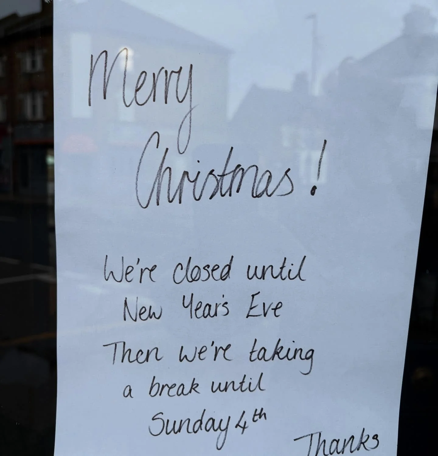 We hope you&rsquo;re having a lovely Christmas! Just a quick reminder of our Christmas opening hours. It&rsquo;s been a great year full of fun and feasting and we look forward to seeing you at our new year&rsquo;s celebration. Love and best wishes to