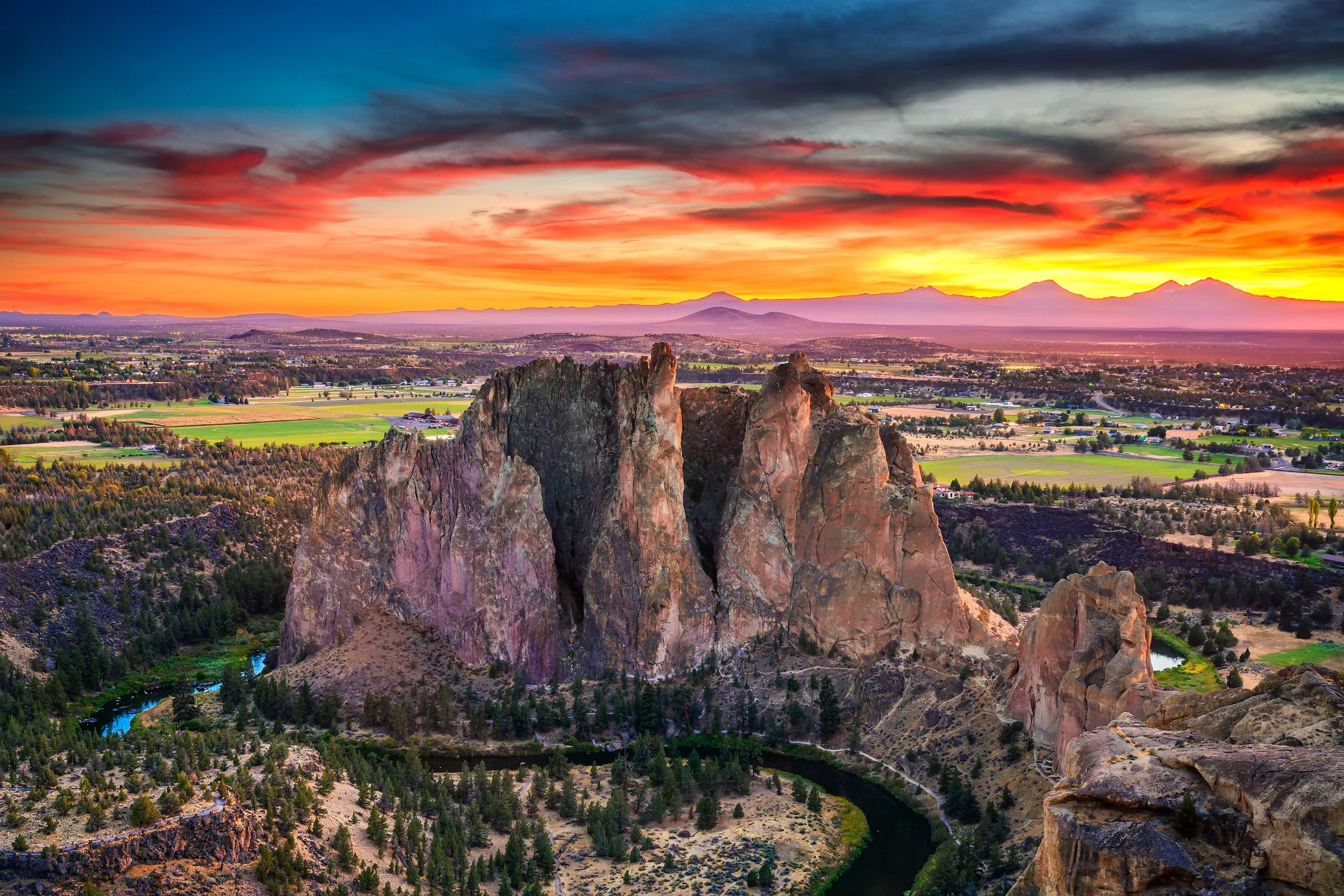 Phoenix Buttress Sky On Fire