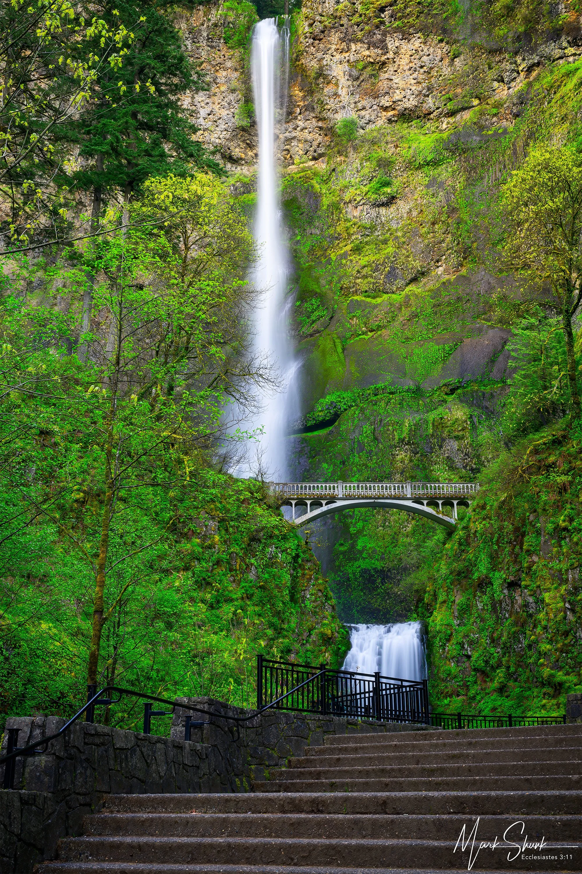 Steps to Multnomah Falls