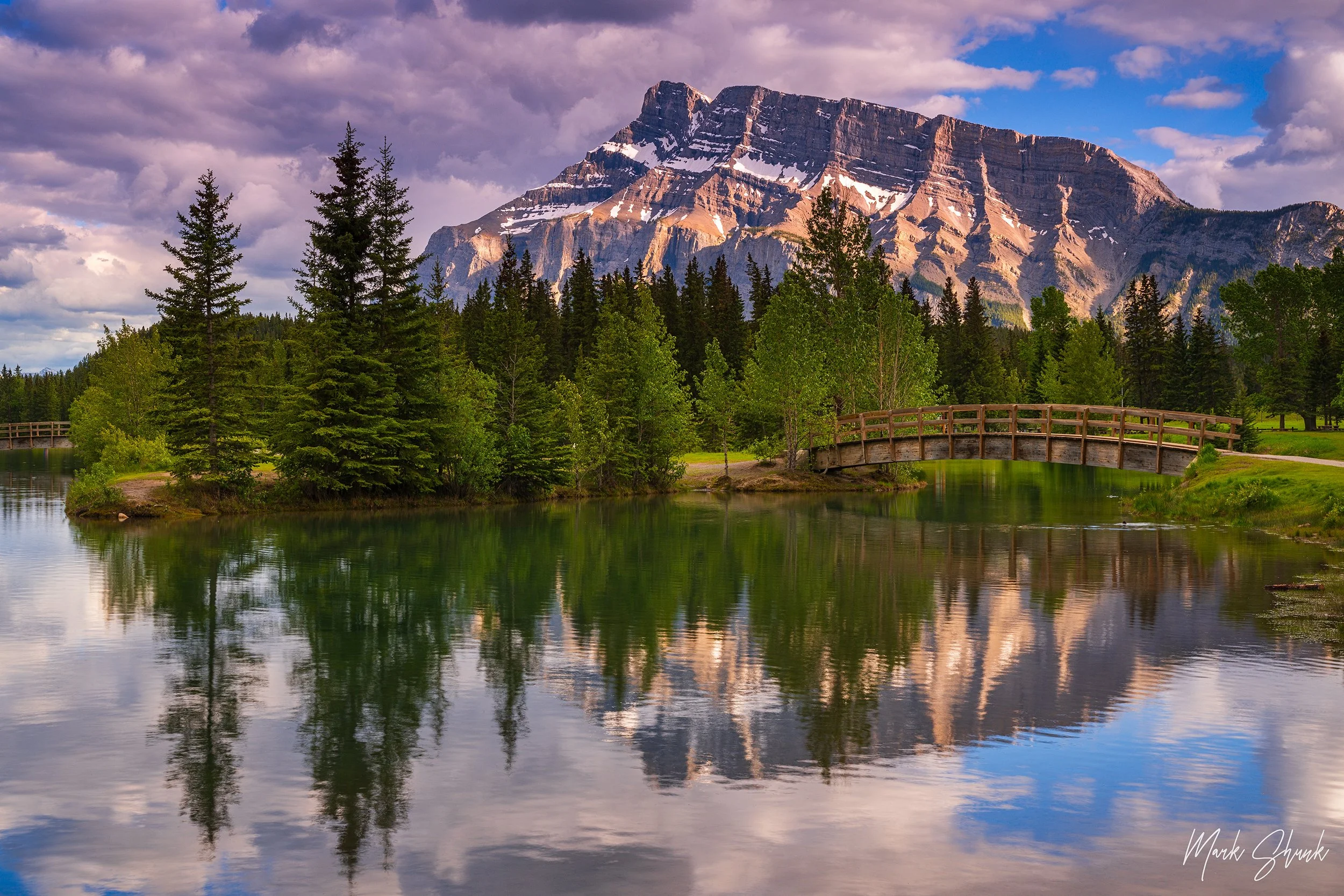 Mt. Rundle Cascade Lakes Reflection