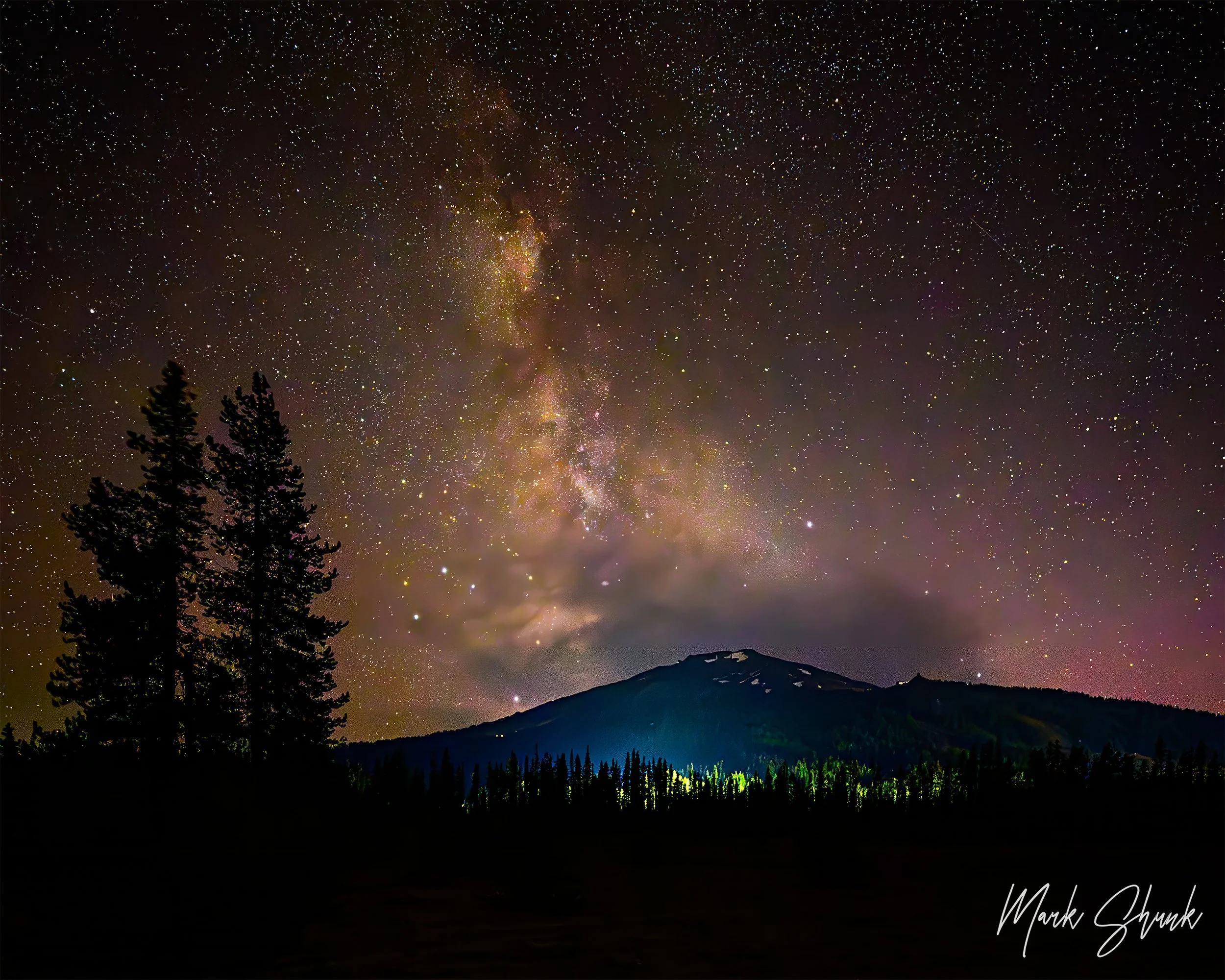 Milky Way over Mt. Bachelor Village