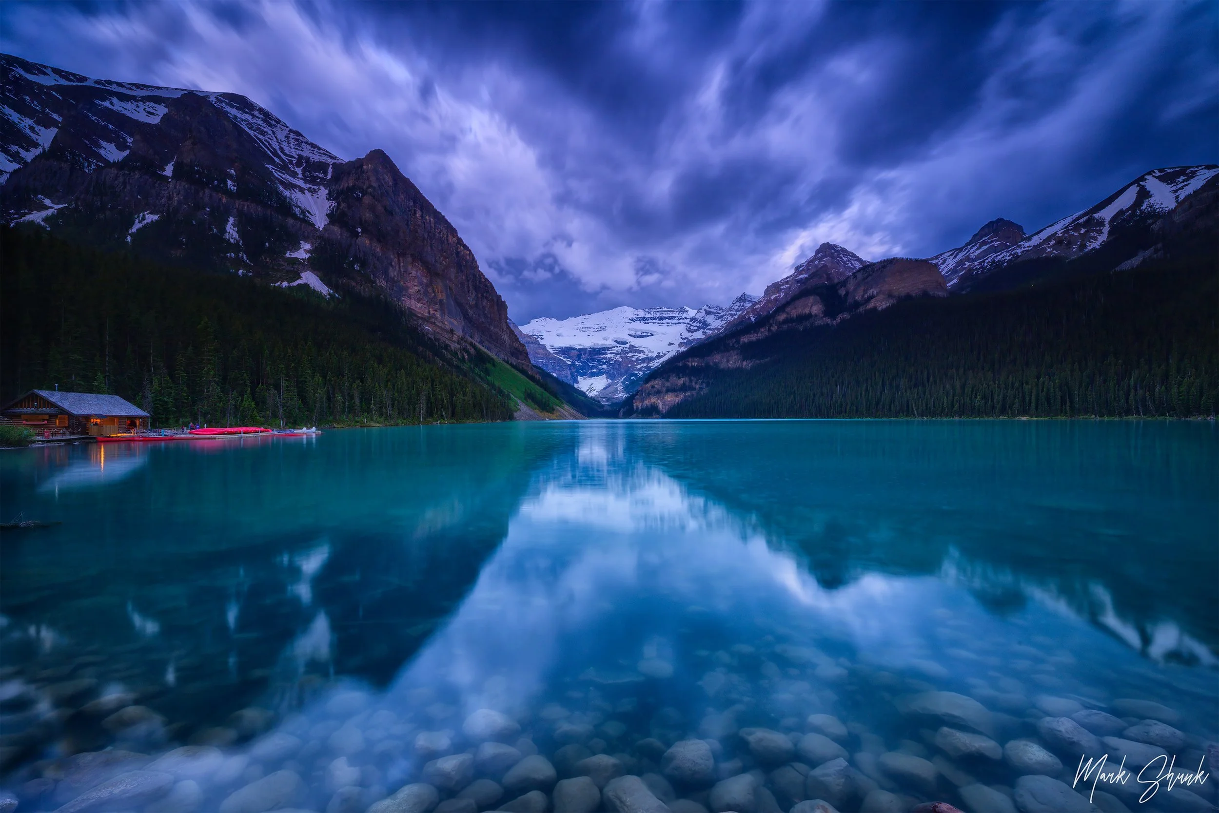 First light on Lake Louise
