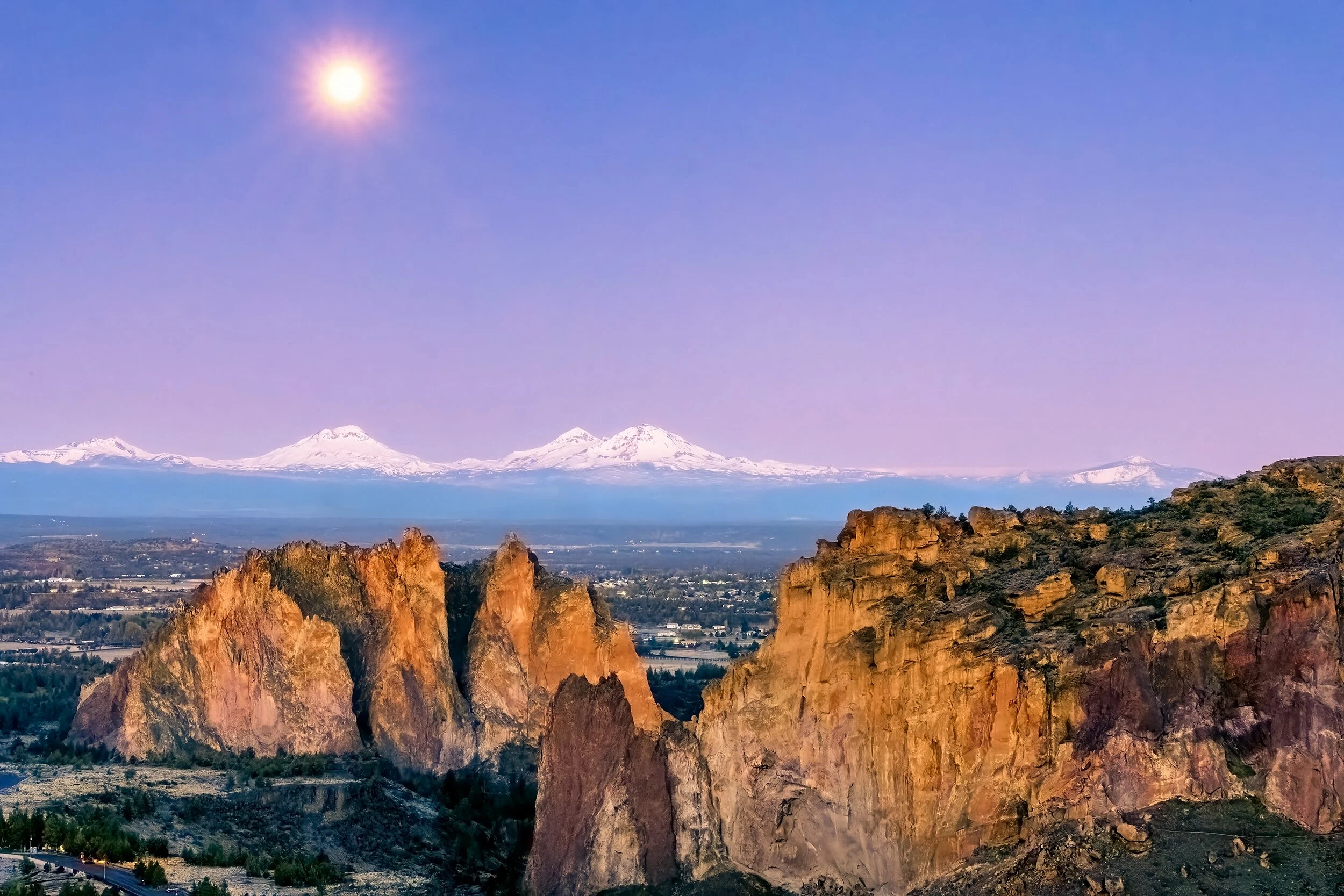 Supermoon at Sunrise
