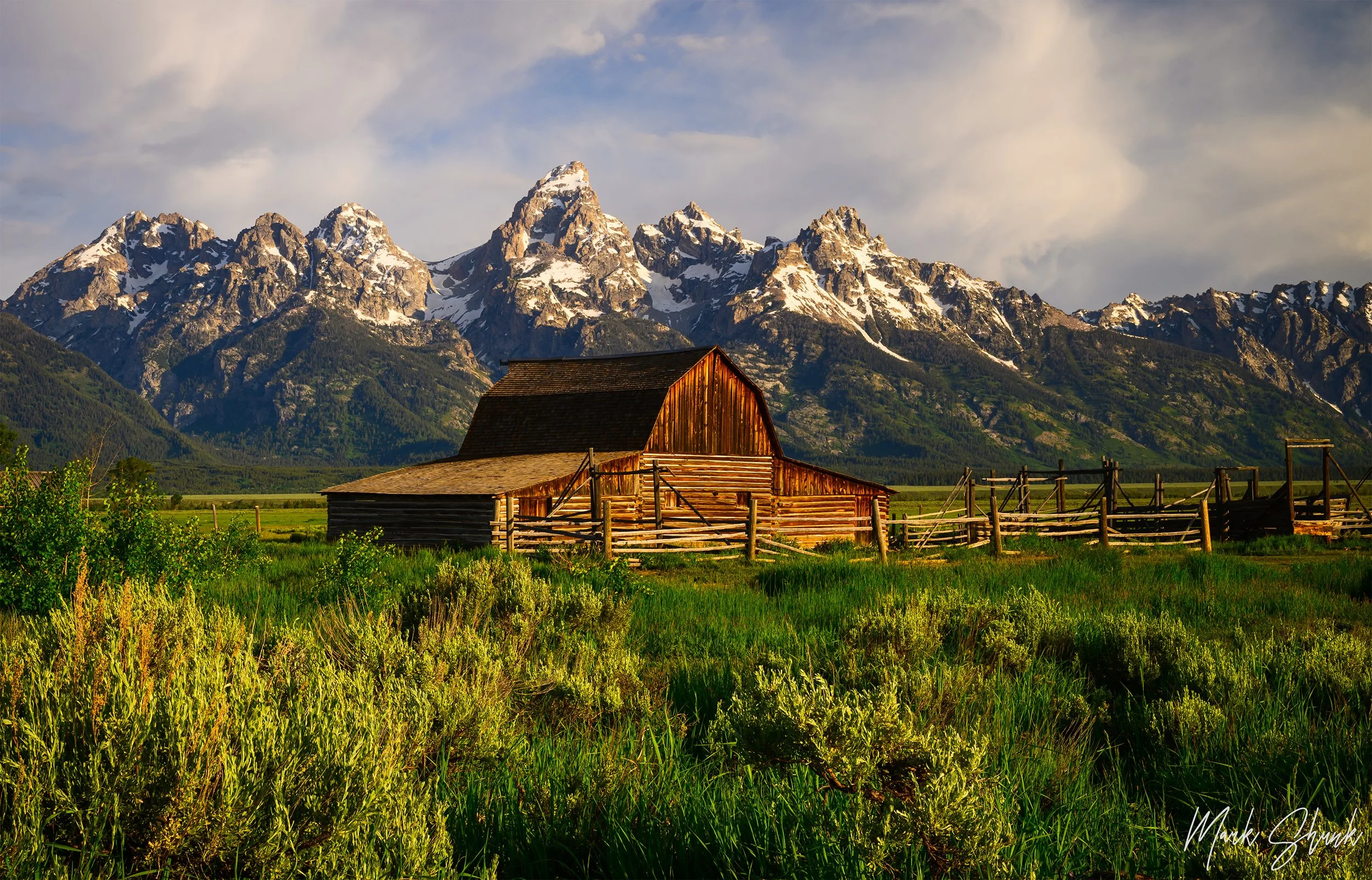 TA Mouton Barn and Tetons