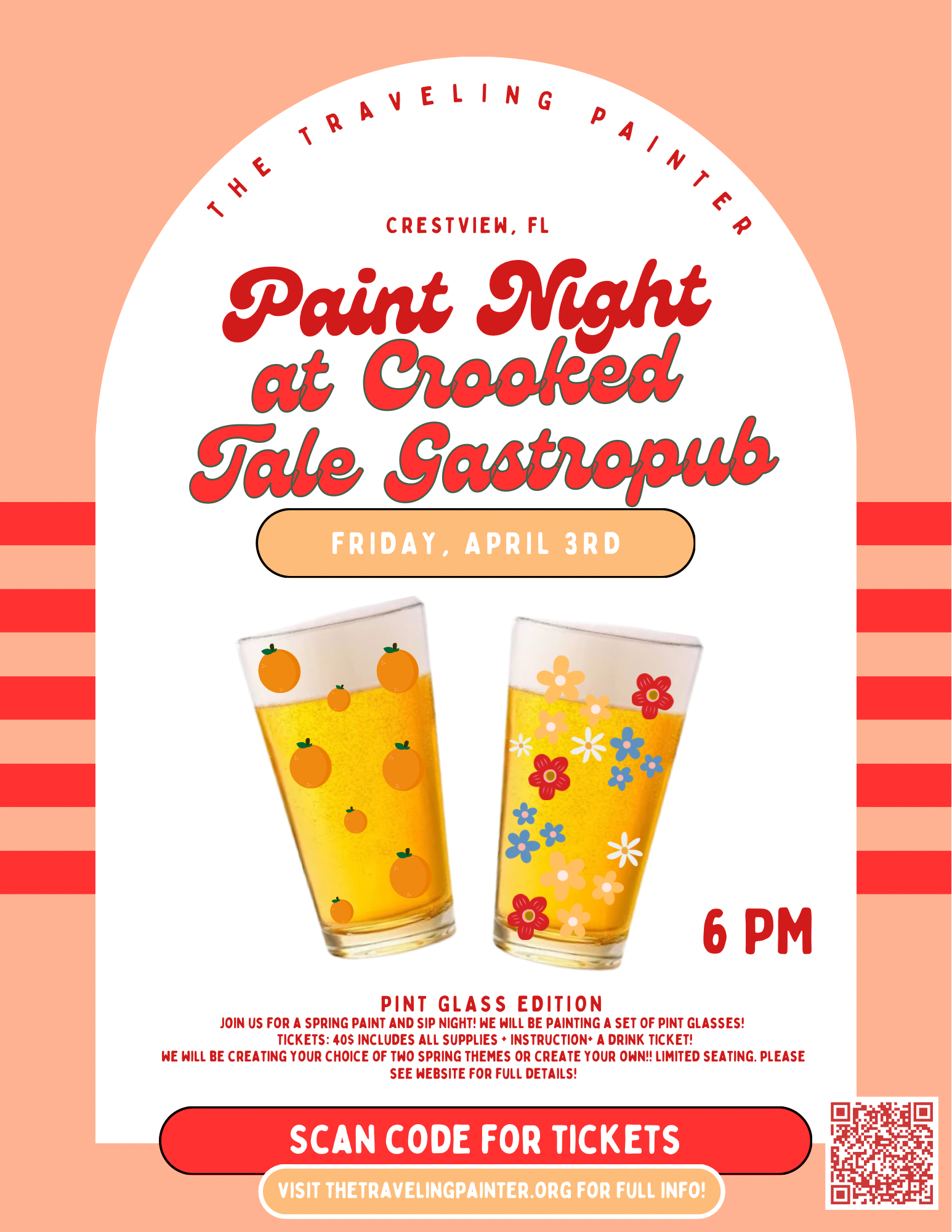 Paint Night at Crooked Tale Gastropub (Crestview, FL) 6 PM