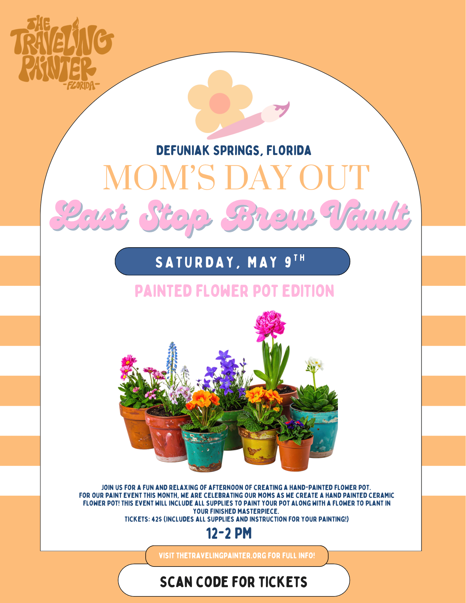 Mom’s Day Out Paint Event at Last Stop Brew Vault (Defuniak Springs, FL) 12 PM