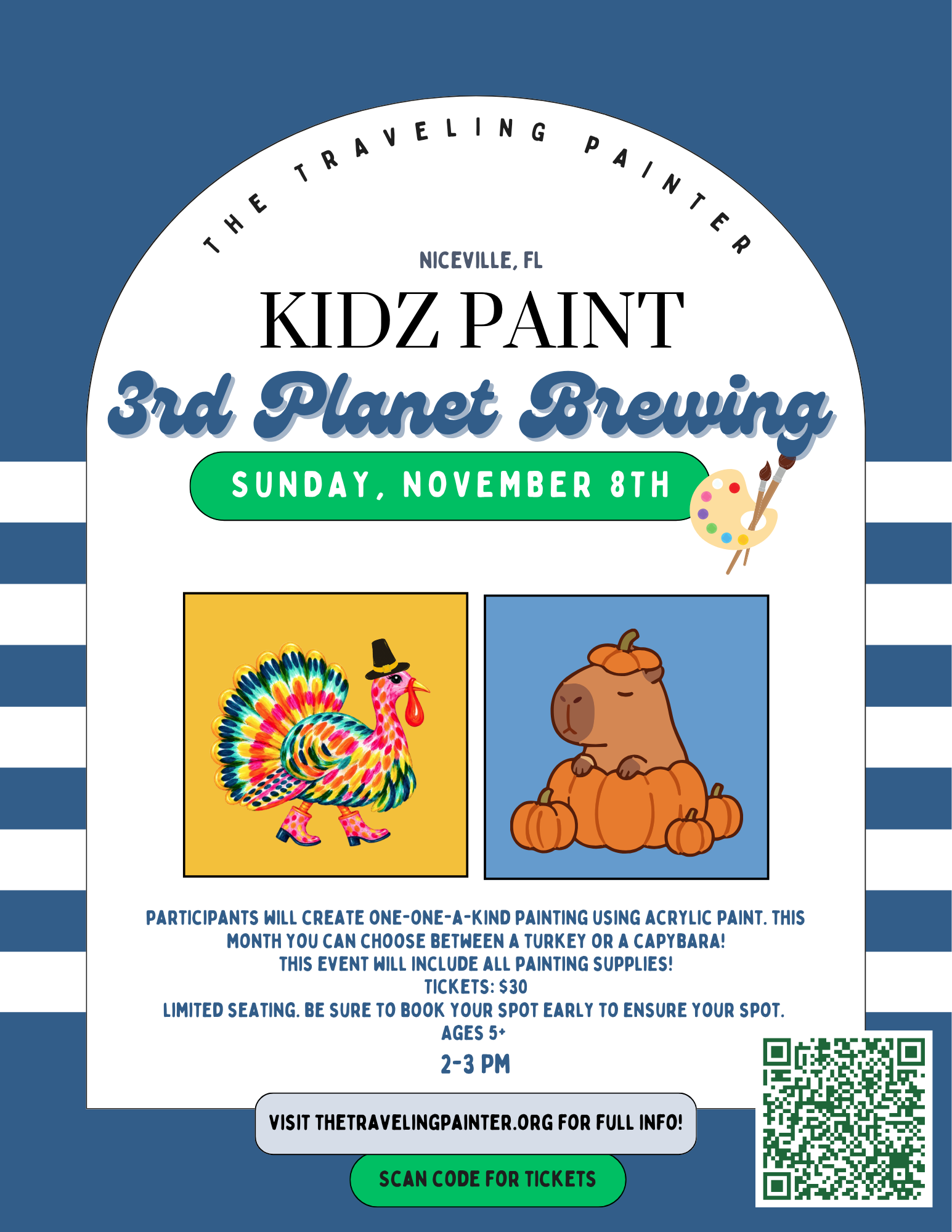 KIDZ Paint at 3rd Planet Brewing (Niceville, FL) 2 PM