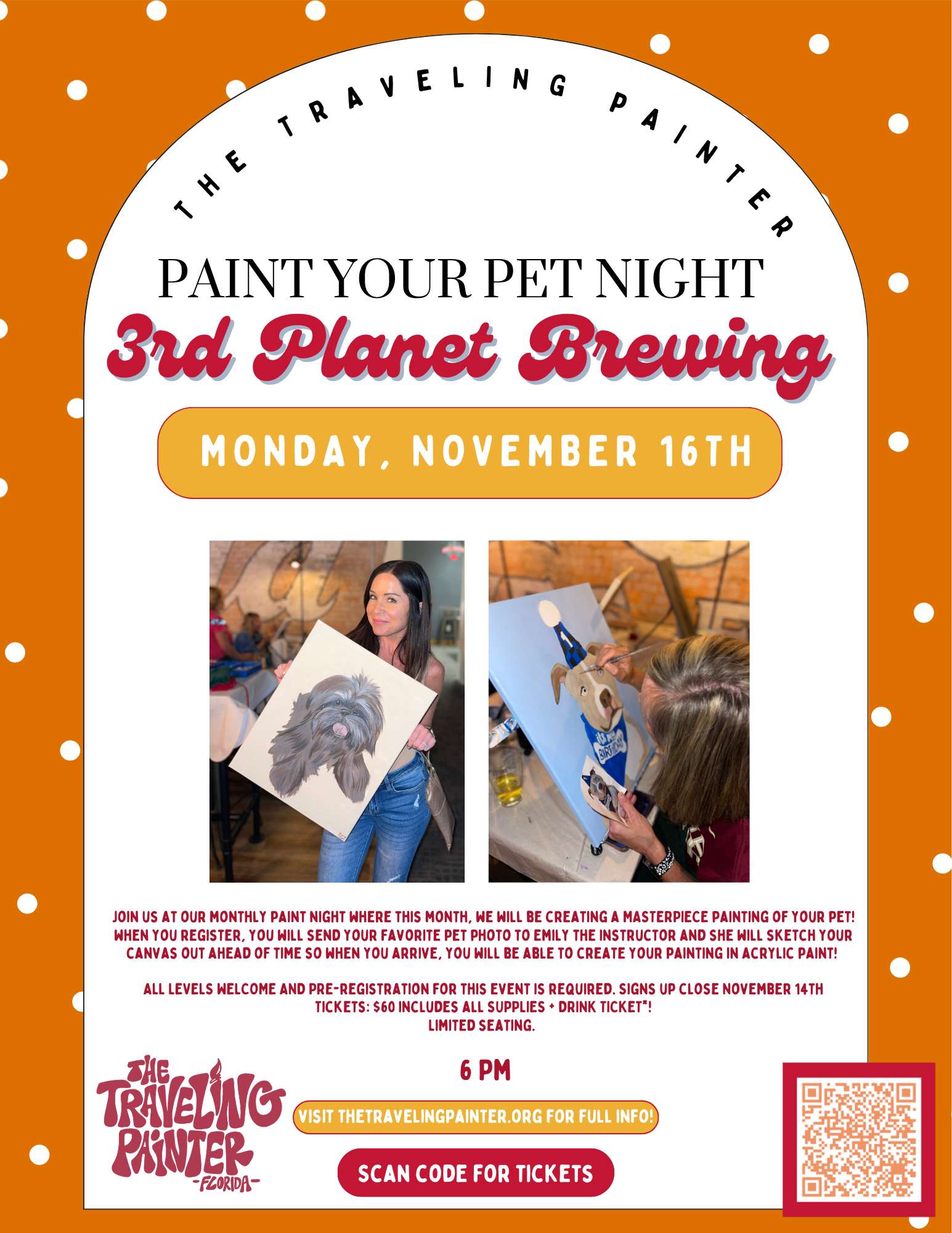 Paint Night at 3rd Planet Brewing (Niceville, FL) 6 PM 
