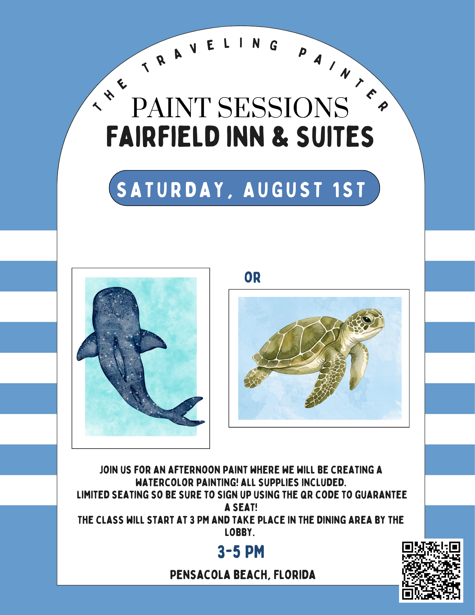 Paint Day at The Fairfield Hotel (Pensacola Beach, FL) 3 PM