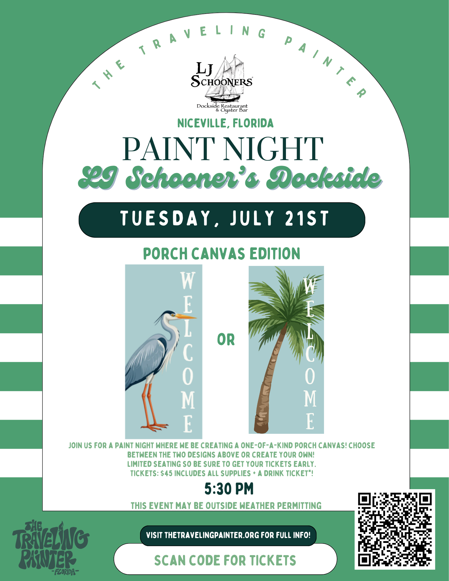 Paint Night at L.J. Schooner's (Niceville, FL) 5:30 PM