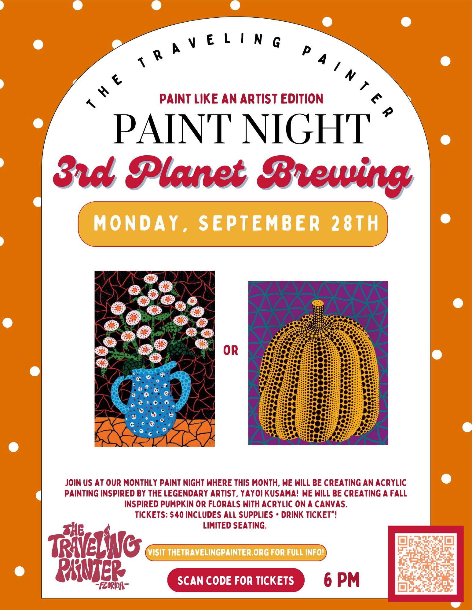 Paint Night at 3rd Planet Brewing (Niceville, FL) 6 PM