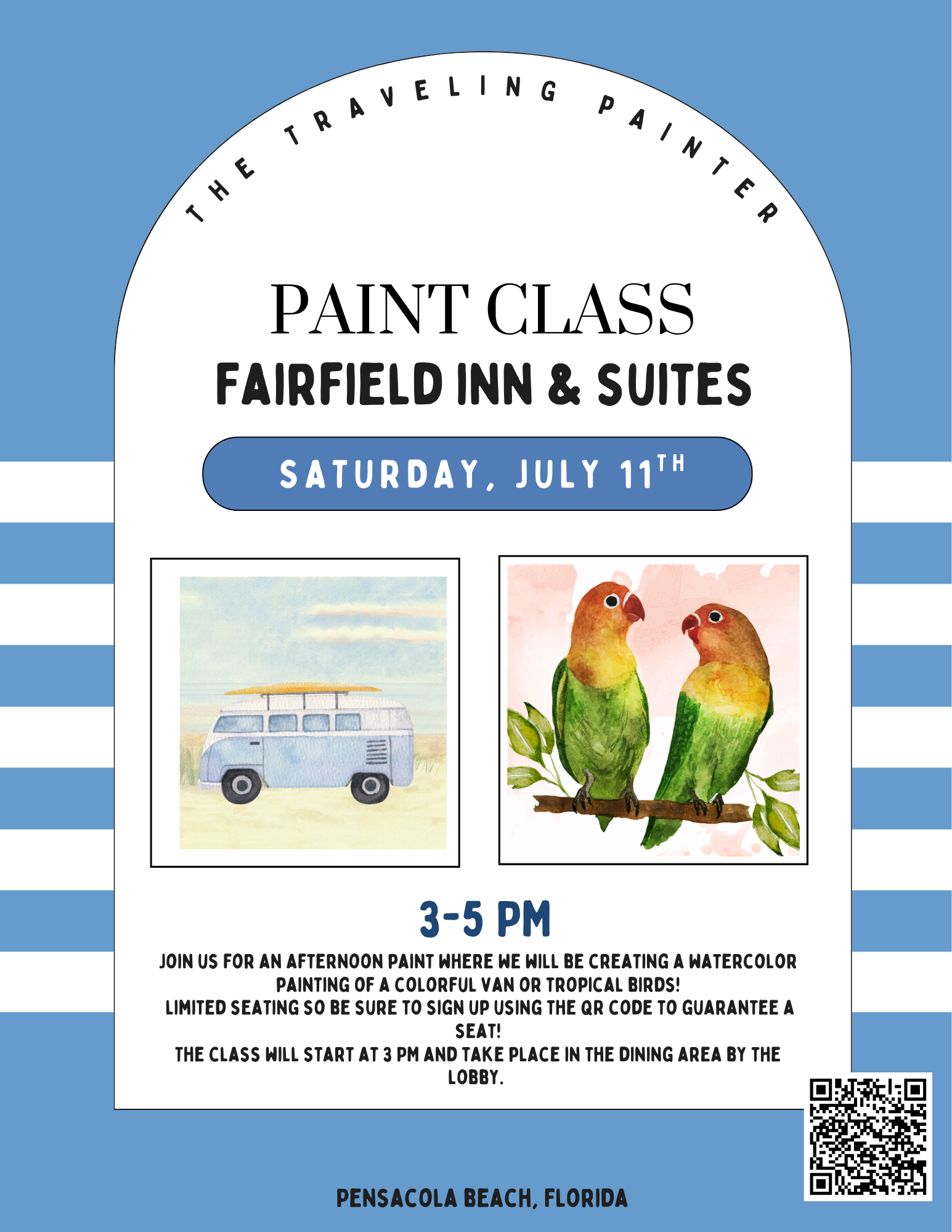 Paint Day at The Fairfield Hotel (Pensacola Beach, FL) 3 PM