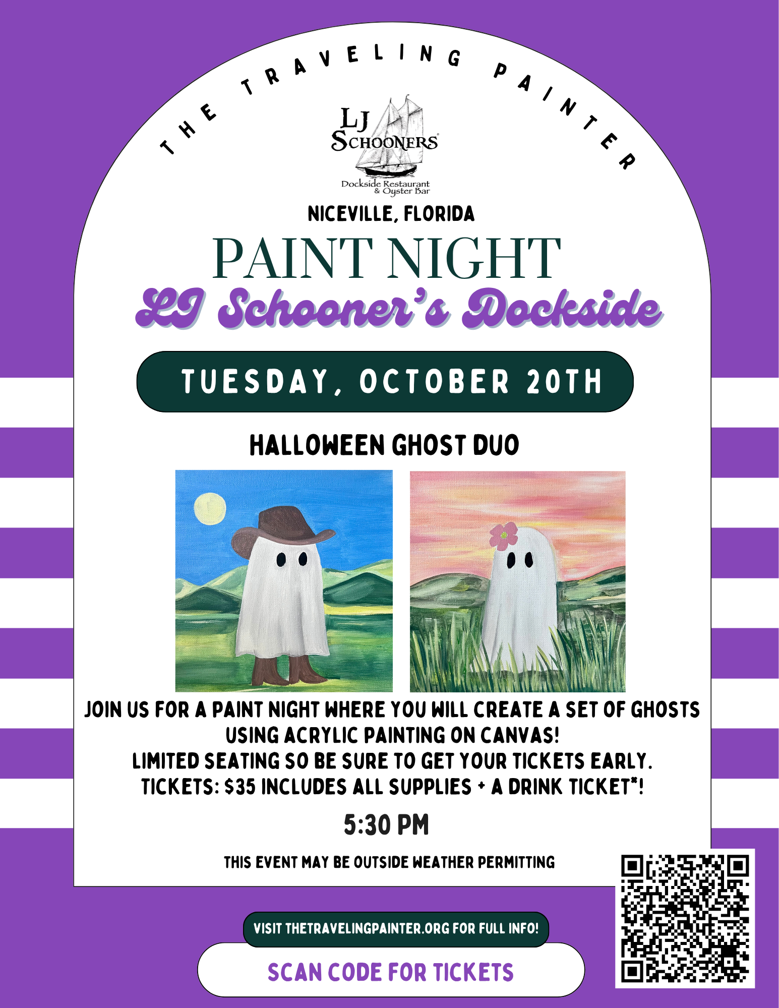 Paint Night at L.J. Schooner's (Niceville, FL) 5:30 PM