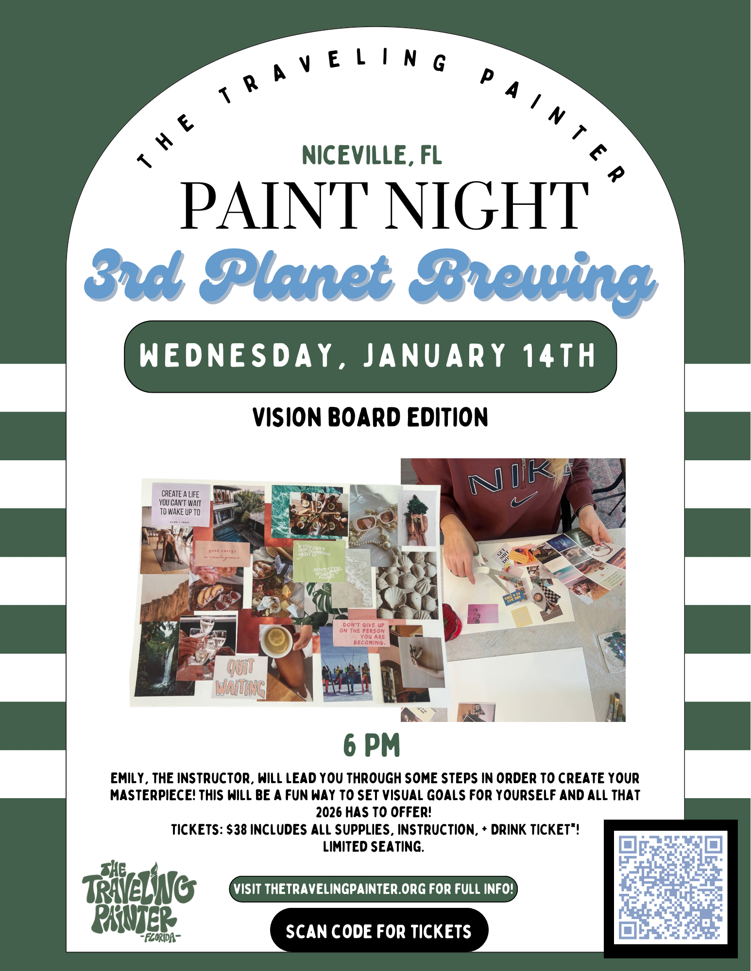 Vision Board Night at 3rd Planet Brewing (Niceville, FL) 6 PM