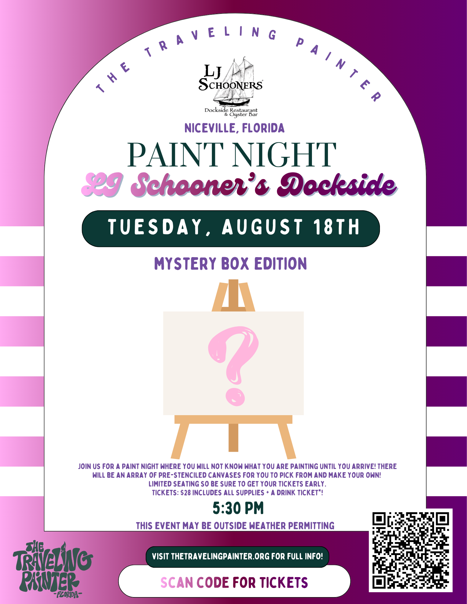 Paint Night at L.J. Schooner's (Niceville, FL) 5:30 PM
